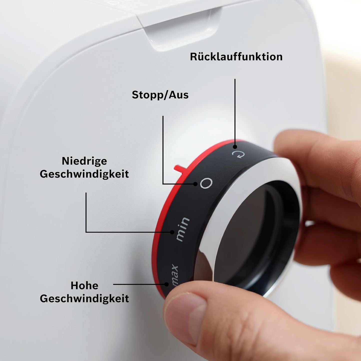 MultiPower Serie 6 Fleischwolf mit Kebbe- und Wurst-Aufsatz, Weiß