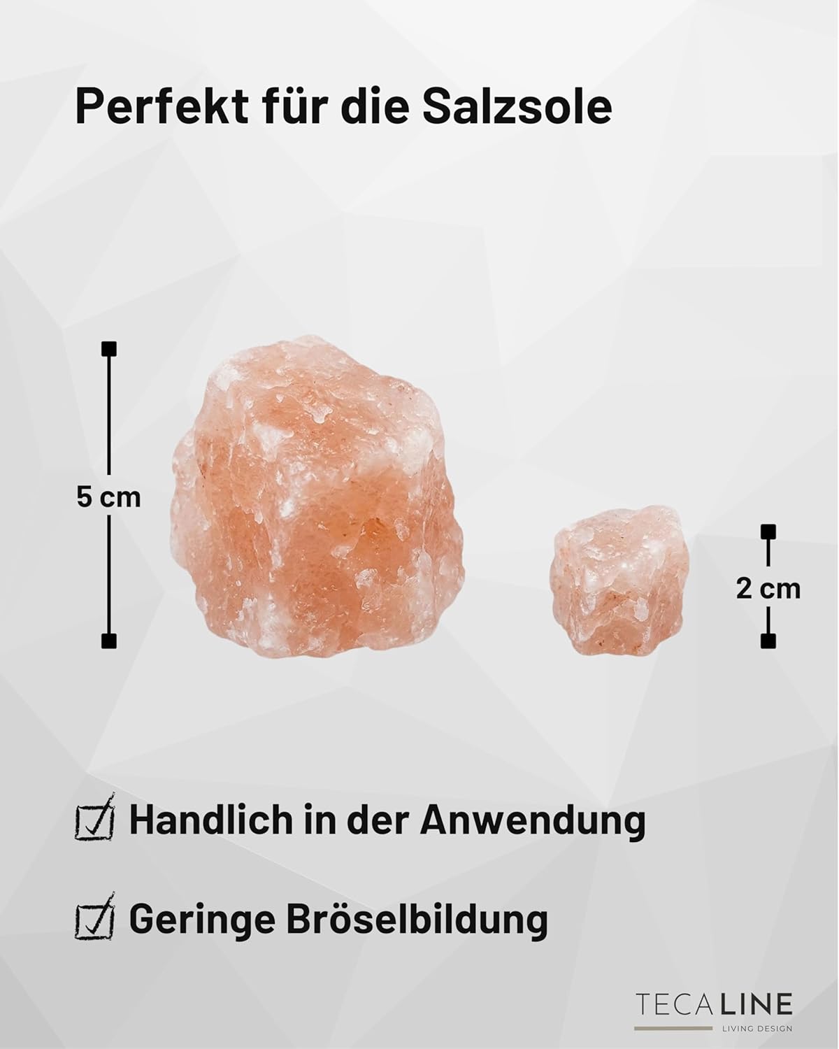 Saunasalzsteine für Sole-Schale, 2 kg, 2 kg