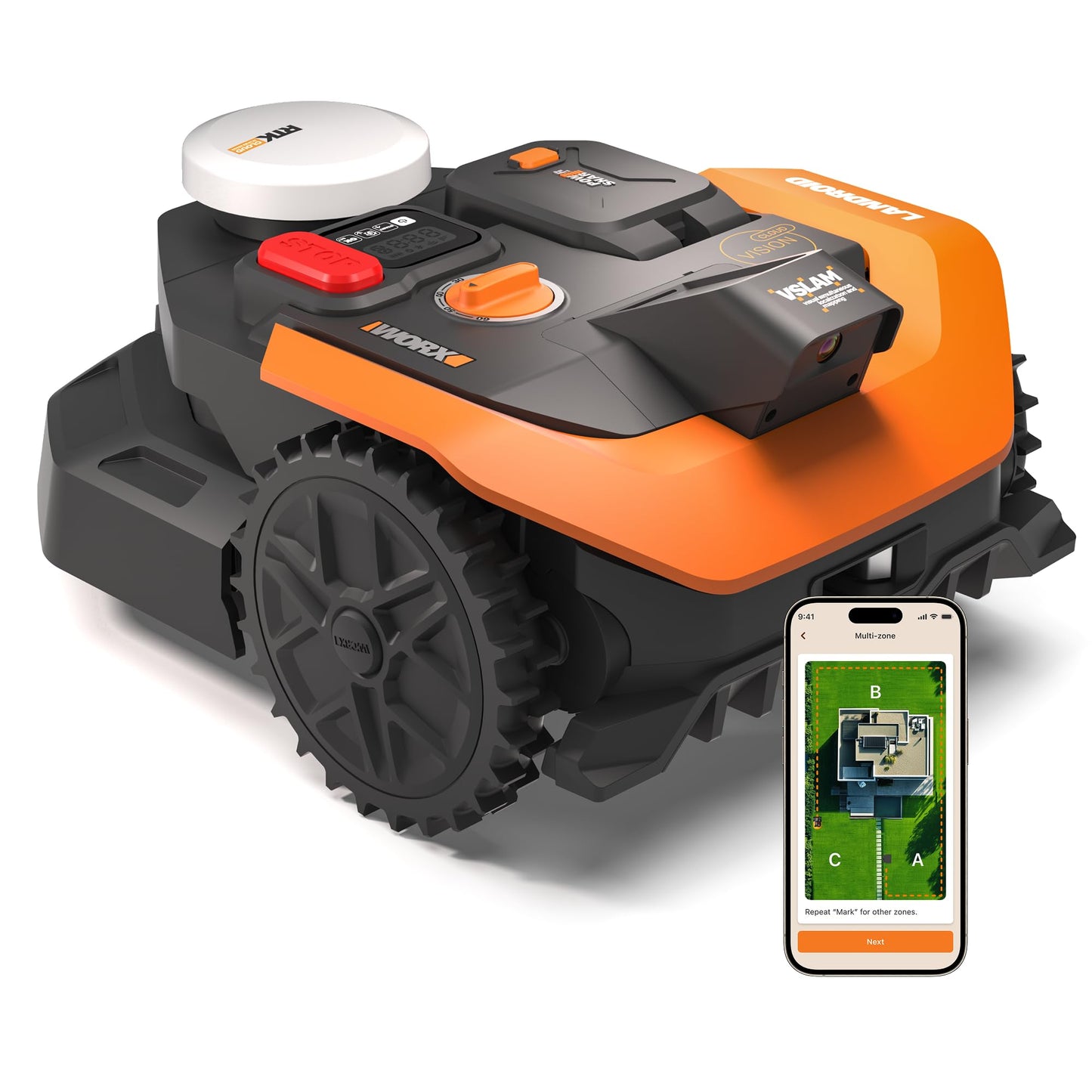 Landroid Vision Mähroboter ohne Begrenzungskabel