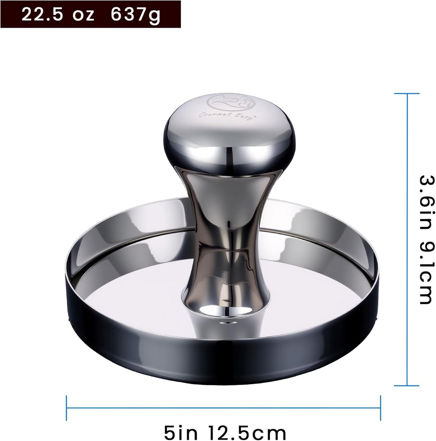 2-in-1 Burgerpresse mit Trennpapier, Burgerpresse 2-in-1