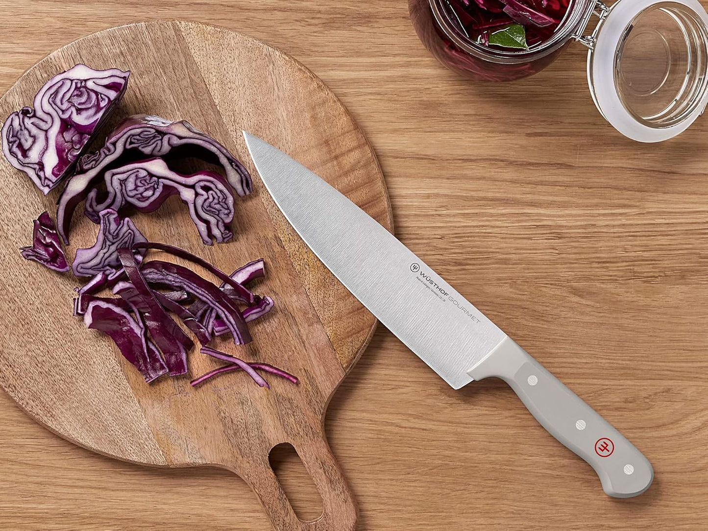 Gourmet Kochmesser, Grau 20 cm