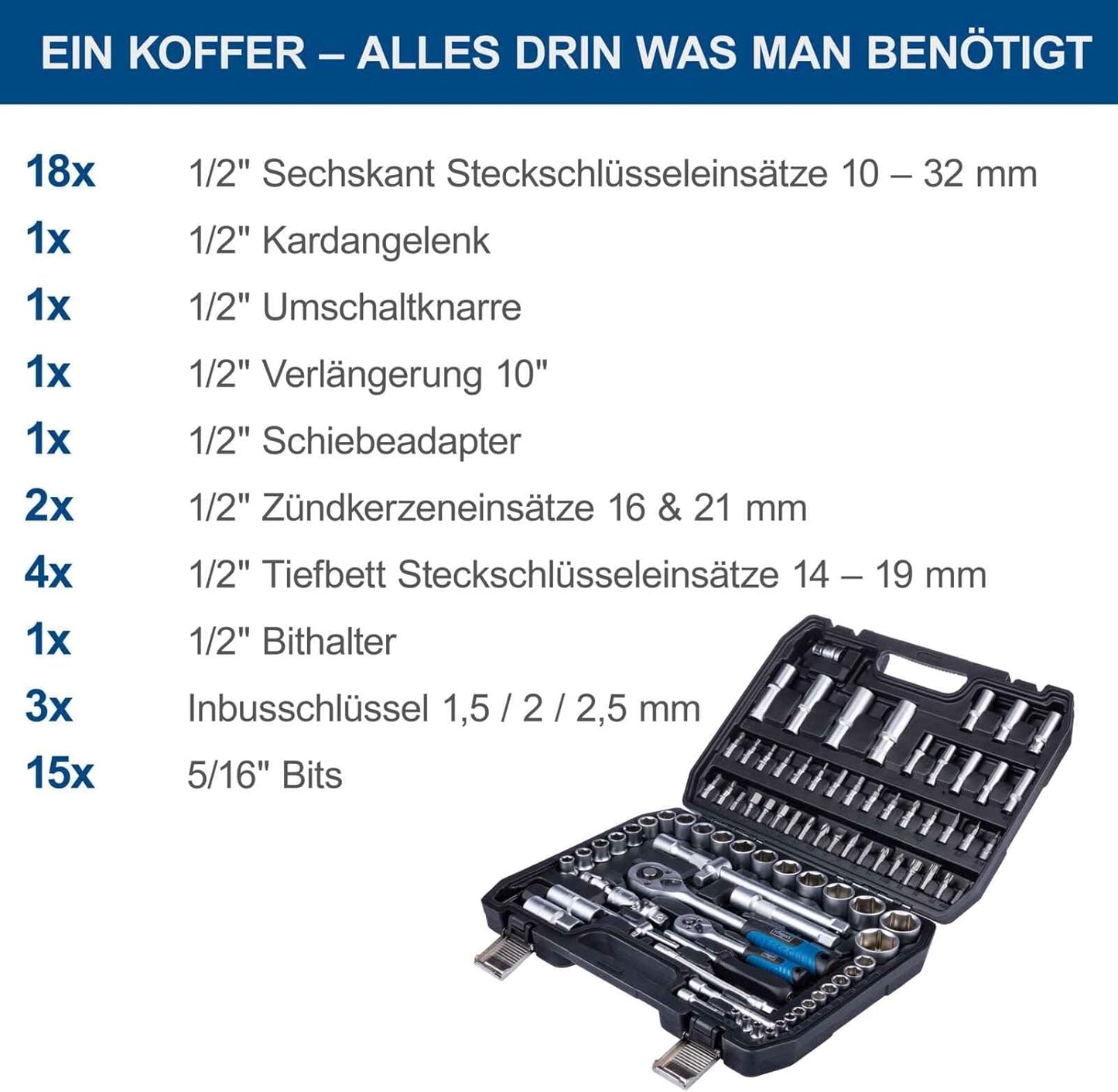 94 teiliges Werkzeug-Set (TB100)