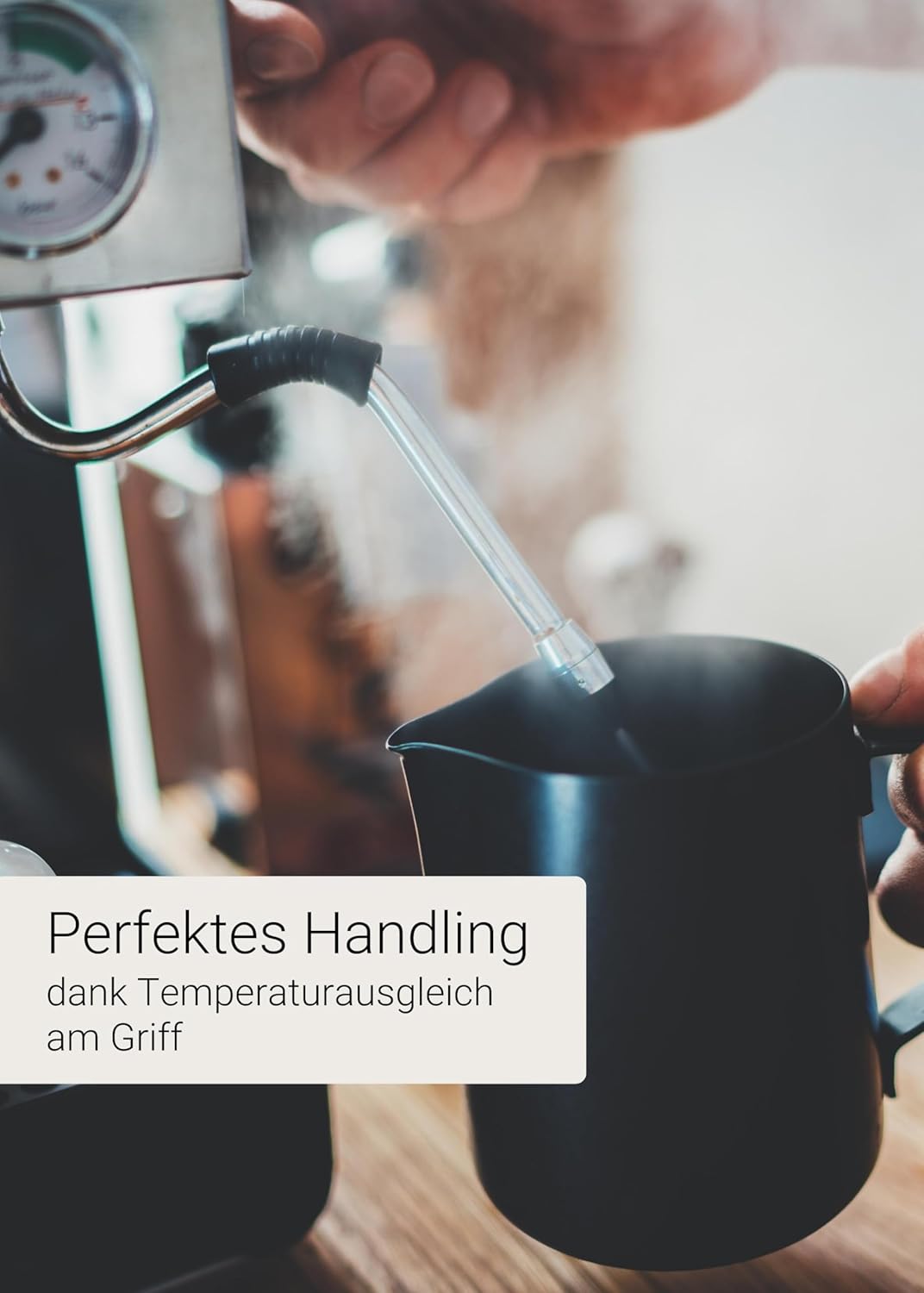 Barista Milchkännchen, Schwarz/Anthrazit 150ml