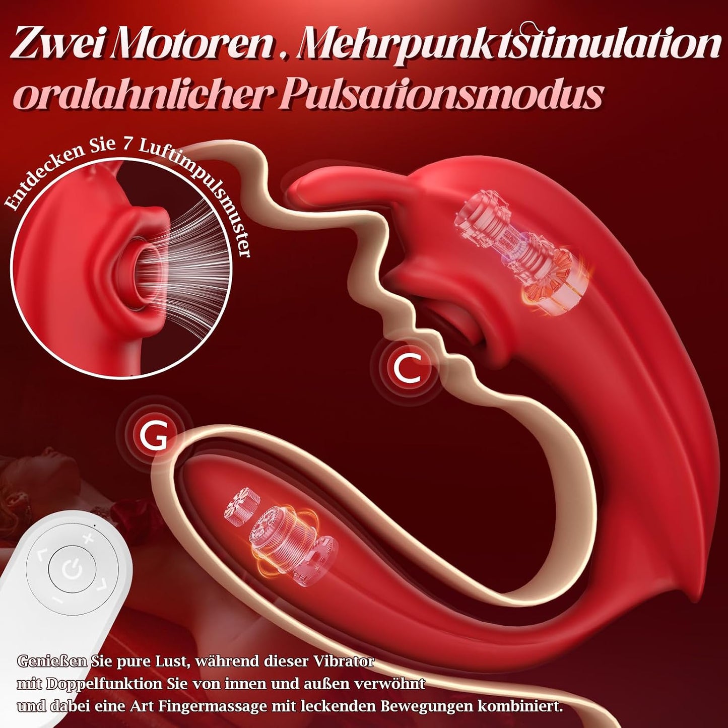 Vibratorenset mit App und Fernbedienung