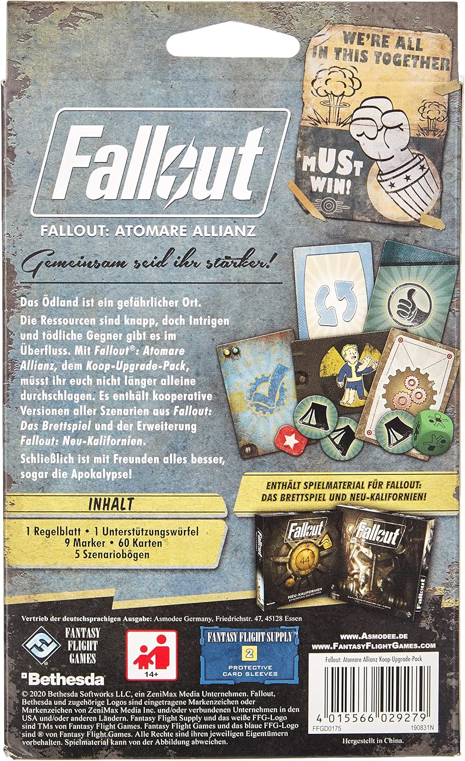 Kennerspiel Fallout: Atomare Allianz Koop-Upgrade Pack, 2. Erweiterung Fallout: Atomare Allianz