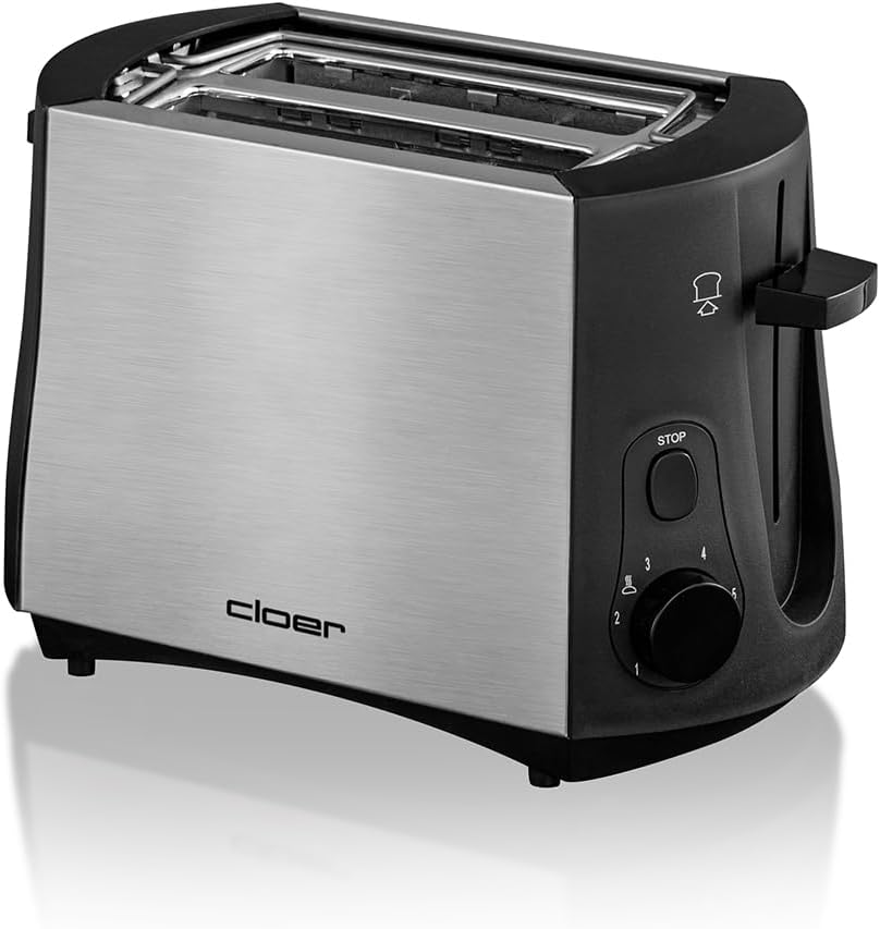 Toaster 3419, Edelstahlgehäuse 2 Scheiben Single