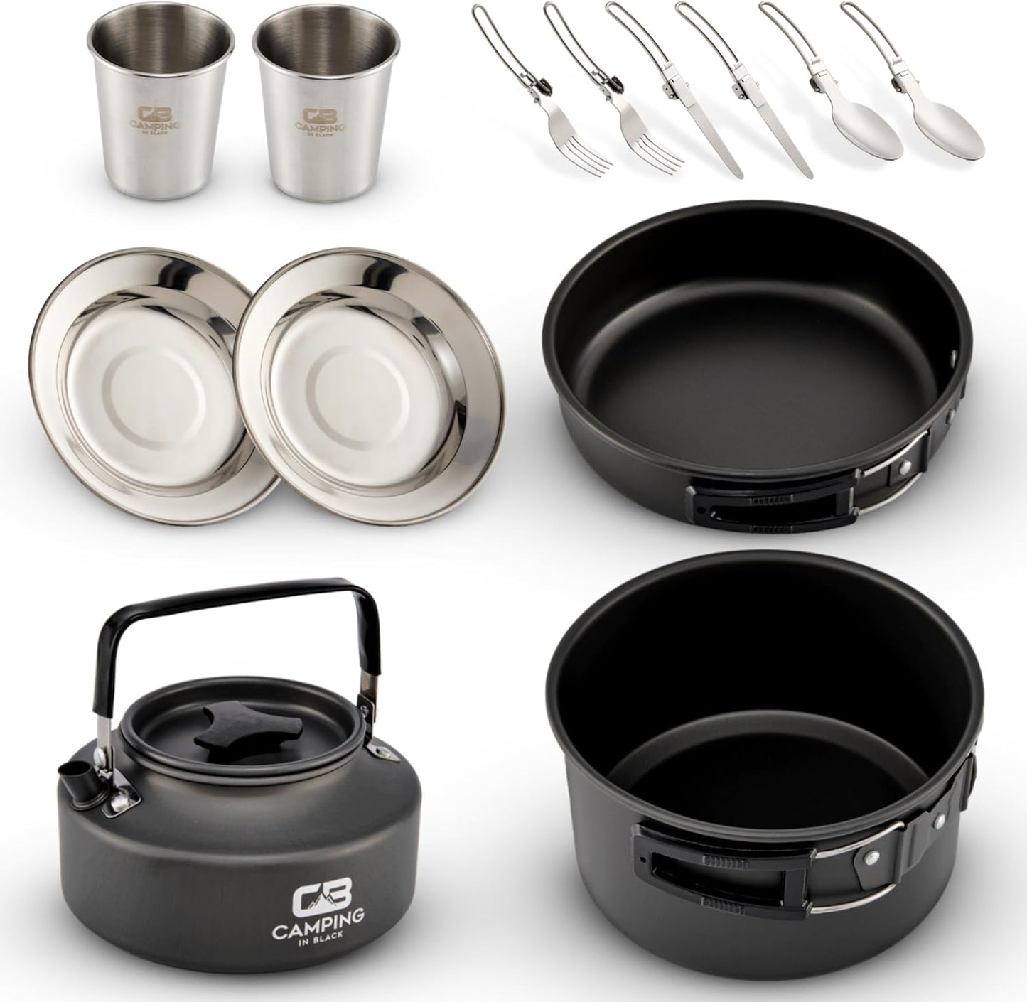 Campinggeschirr-Set für 2 Personen