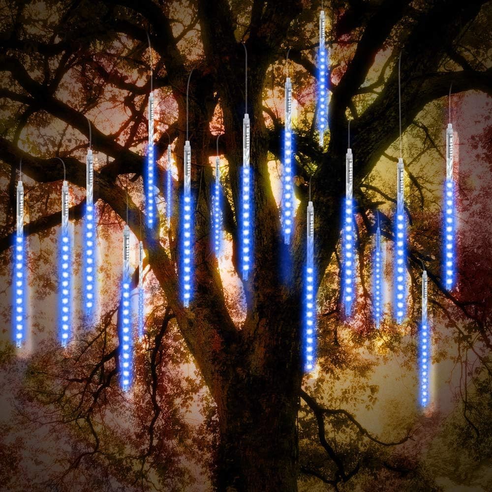 Meteor-Dusche Lichterkette, Blau / 10 Tubes-30CM