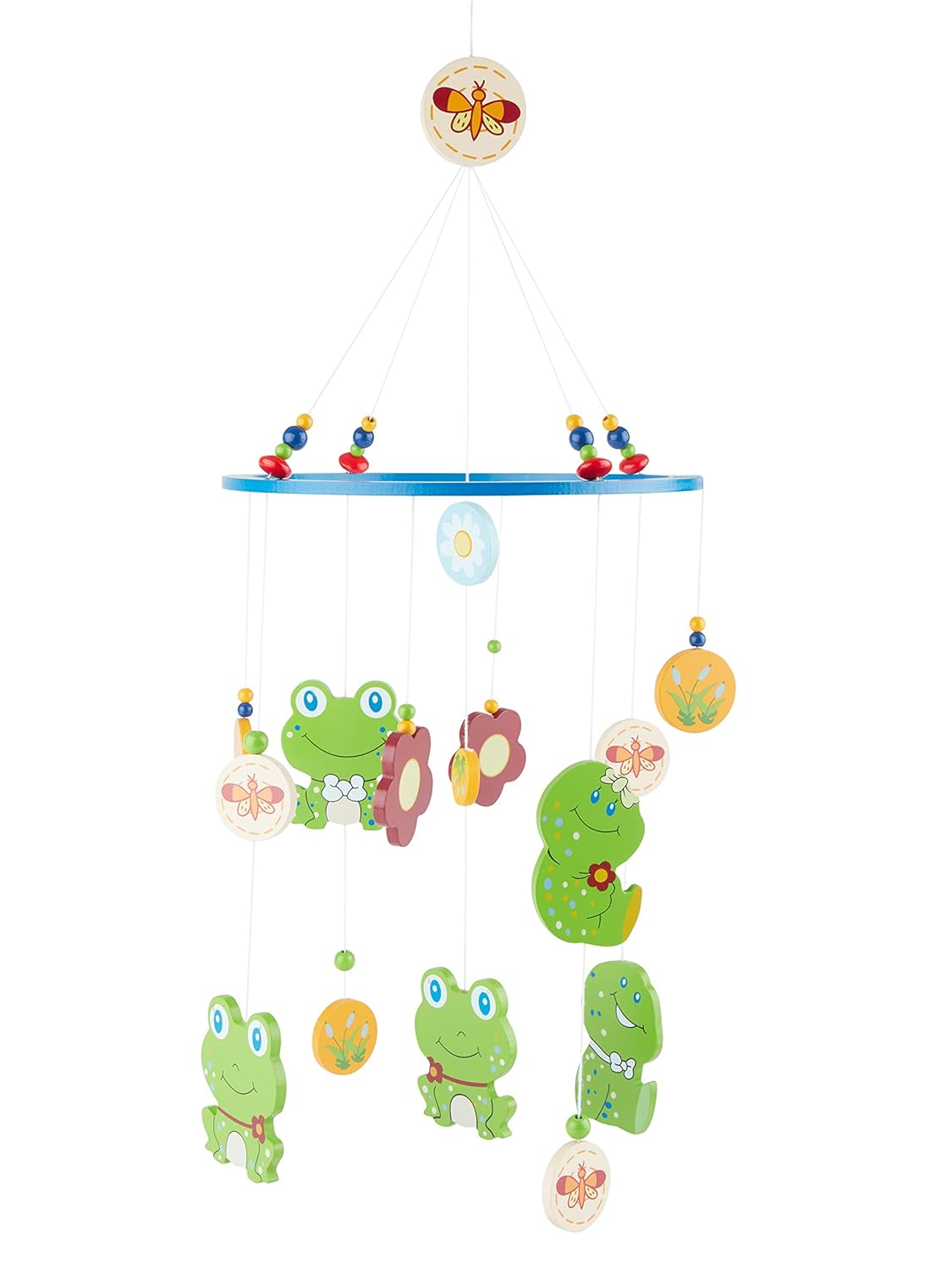 3D Baby Mobile Frosch Froggy aus Holz, Frösche