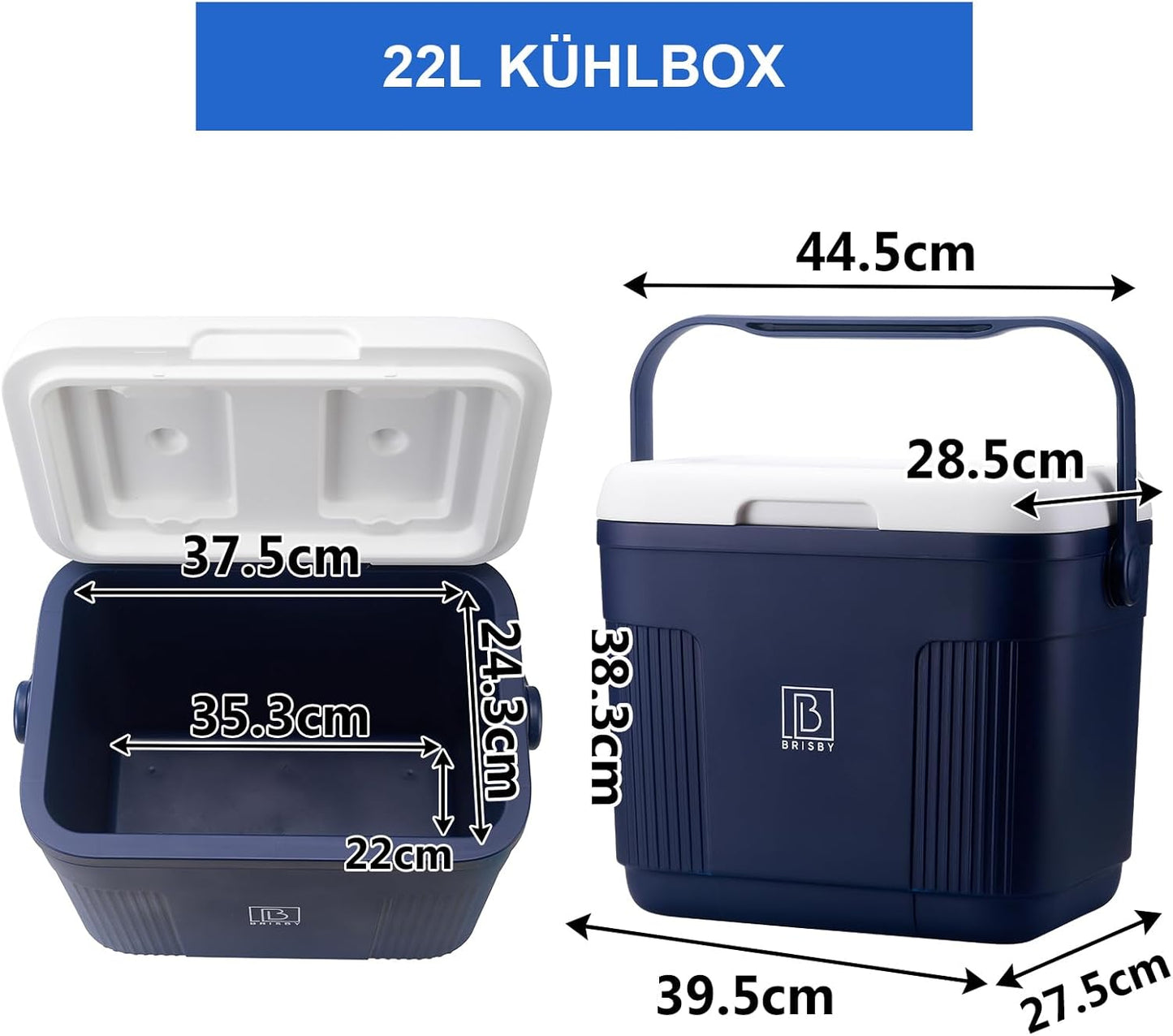 Kühlbox, 22 Liter - Blau
