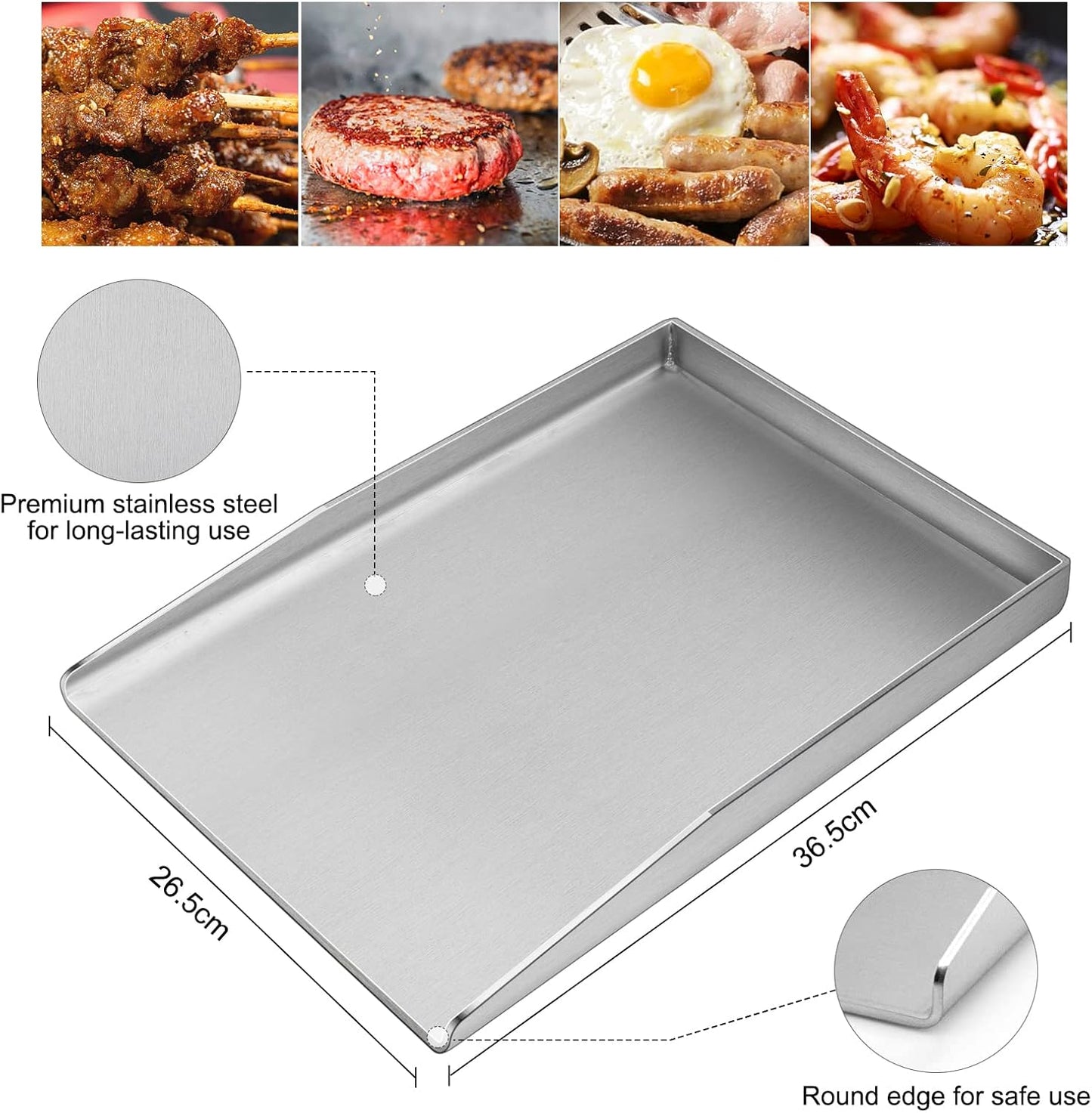 Plancha Grillplatte, Plancha 37x26CM