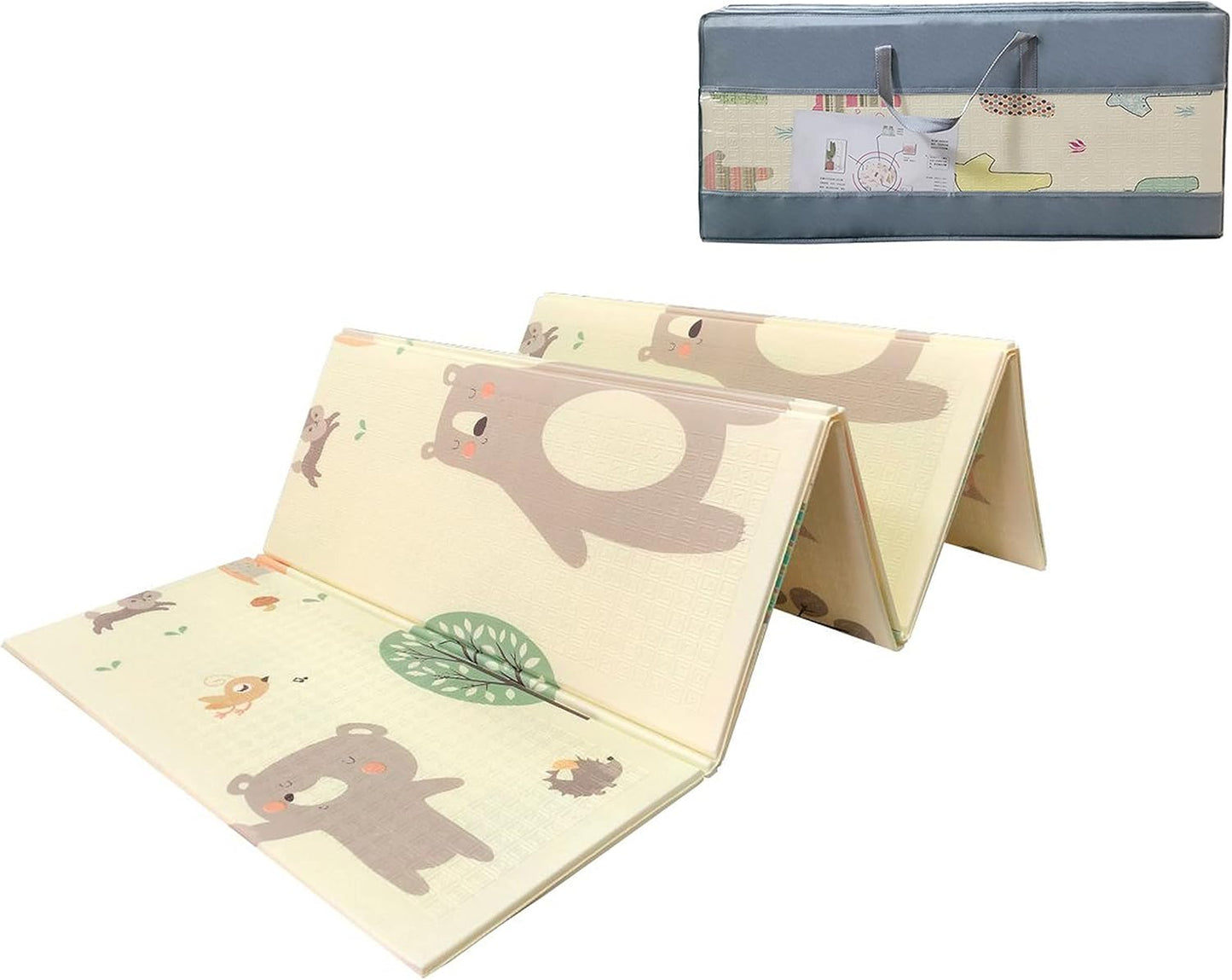 Baby Spielmatte mit Teddybär & Pferde Motiv, Teddybär und Pferde