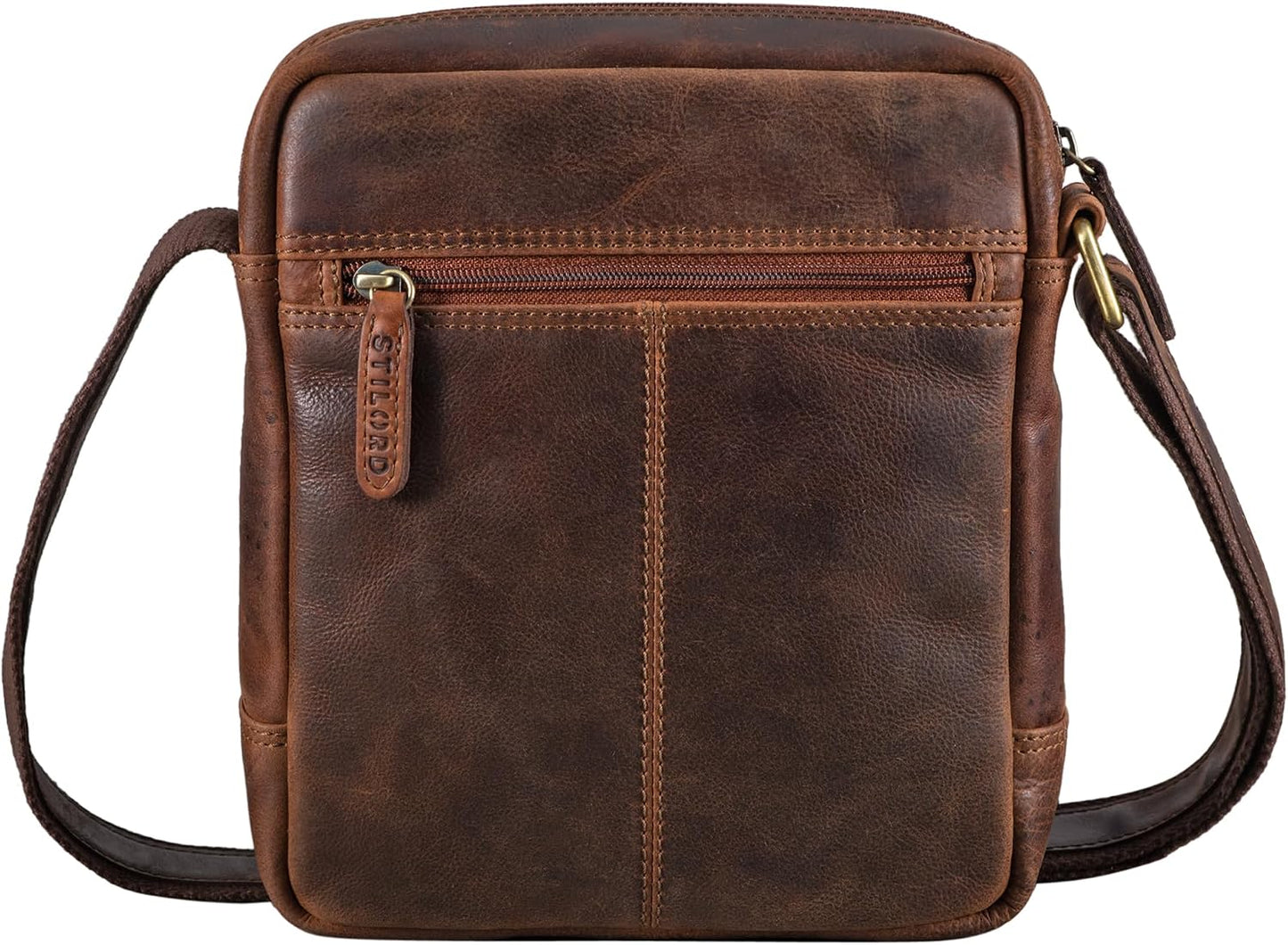 Vintage Messenger Bag, Kansas - Braun