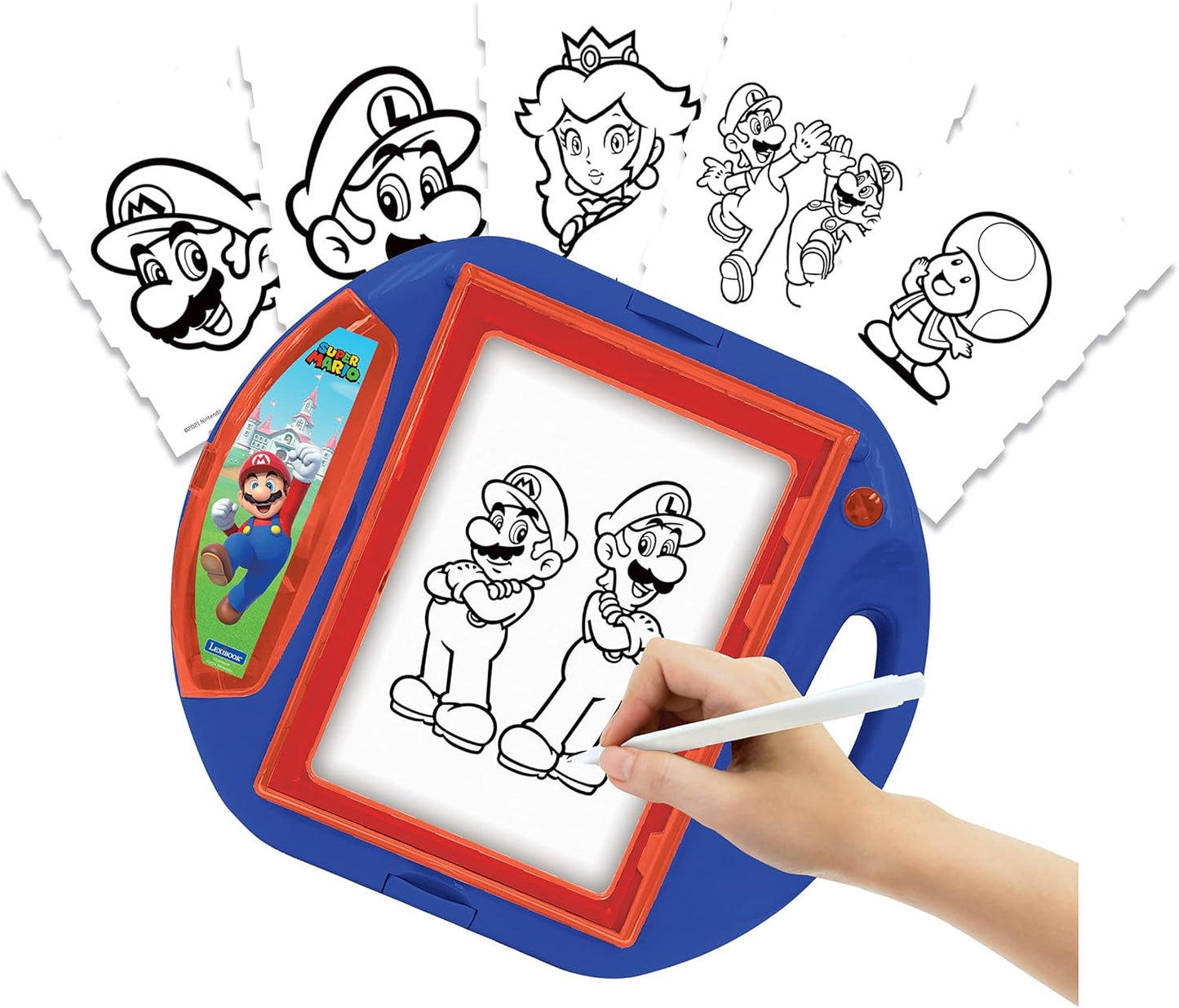 Super Mario Zeichenprojektor mit Vorlagen & Stempeln, Super Mario