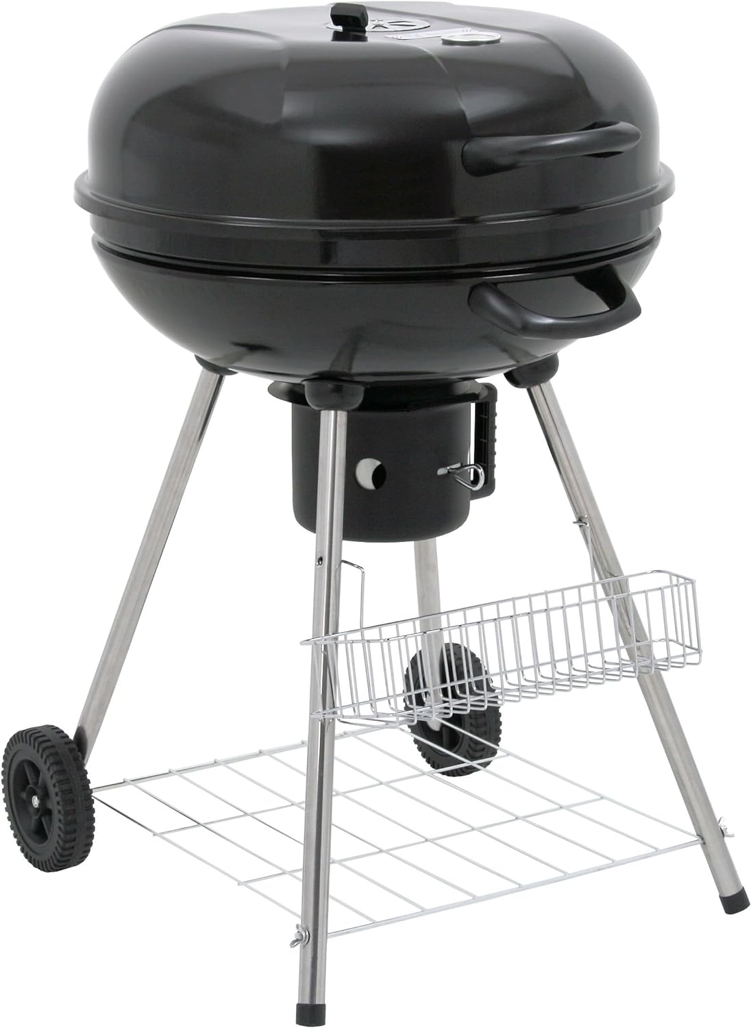 Kugelgrill, Deckel montiert
