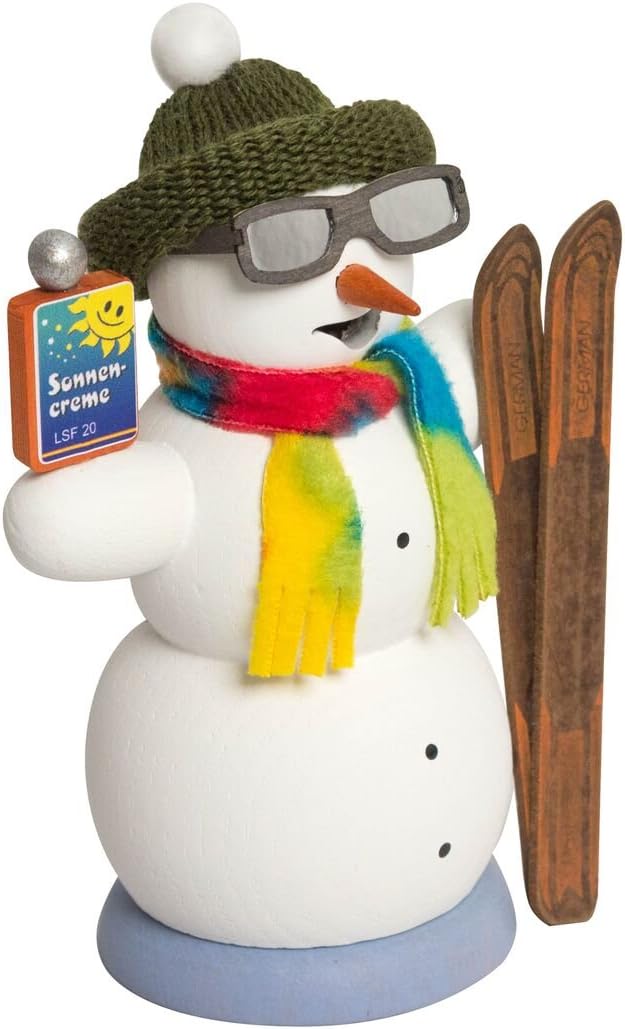 Räucherfigur Schneemann Après Ski, Apre´s Ski