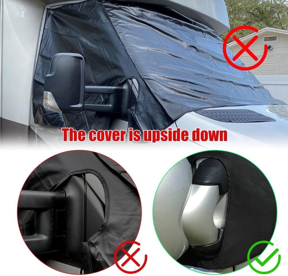 Windschutzscheibenabdeckung für Ford Transit Custom, Schwarz, Massgeschneidert für Transit Custom 2012-2022
