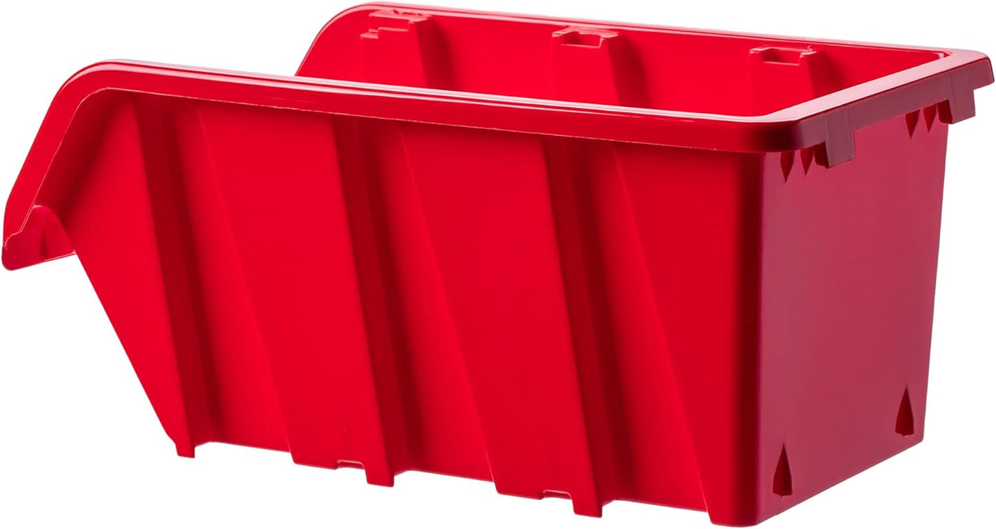 10-teiliges Stapelbox-Set für die Werkstatt, 390x240mm Rot 10 Stück