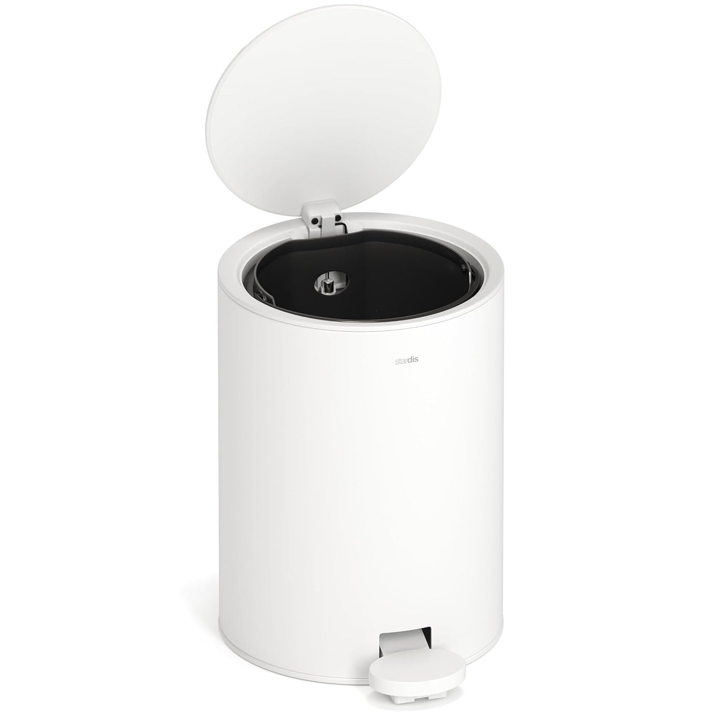 Treteimer mit Soft-Close-Klappdeckel, arctic white