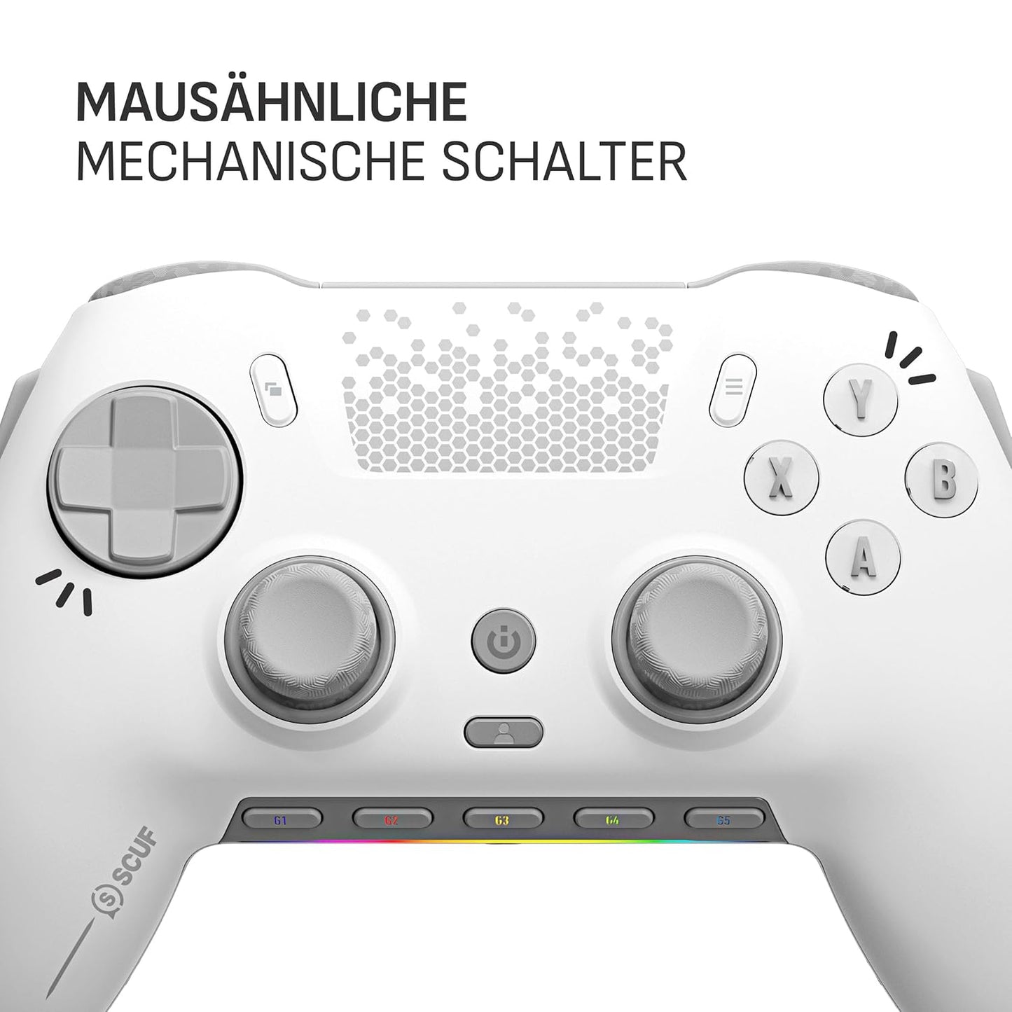 Envision Pro Wireless Gaming-Controller für PC, Weiss