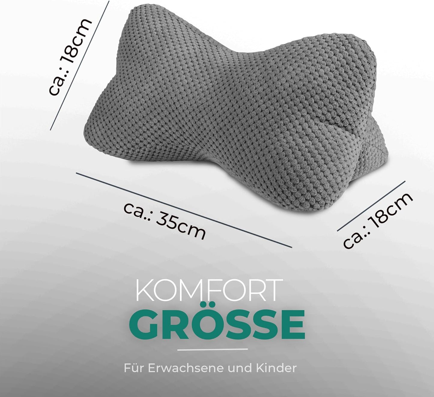 Ergonomisches Lesekissen, Anthrazit