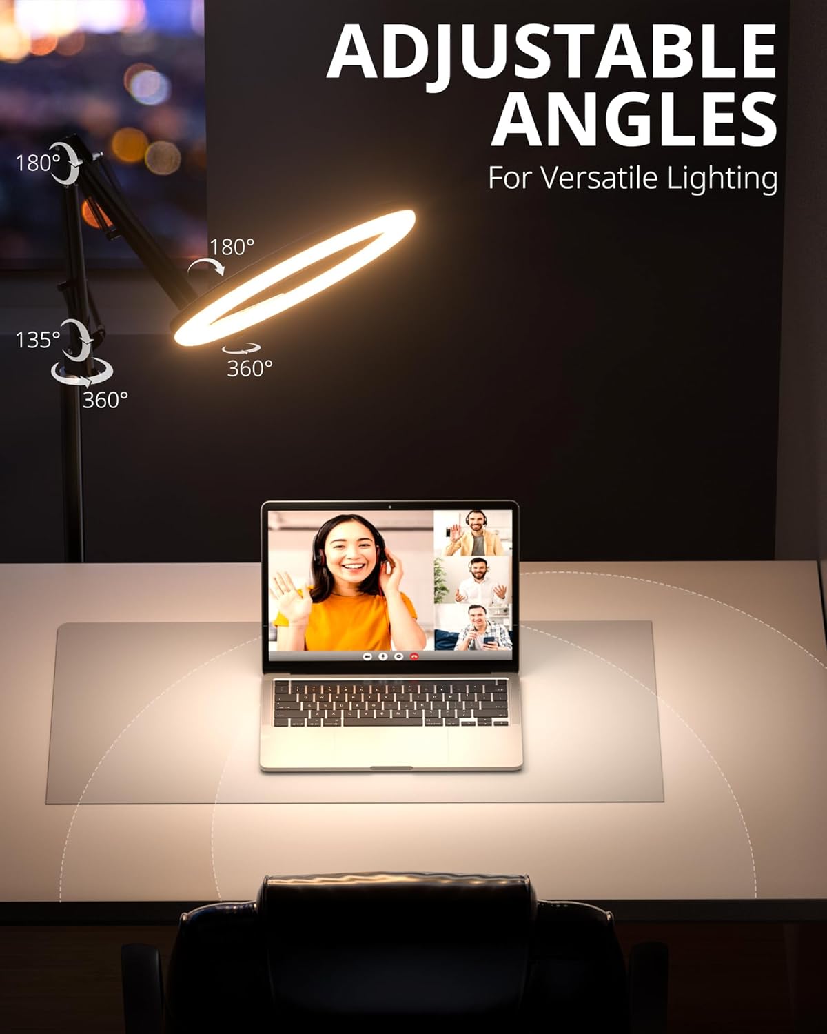 Ringlicht mit Stativ und Handyhalterung