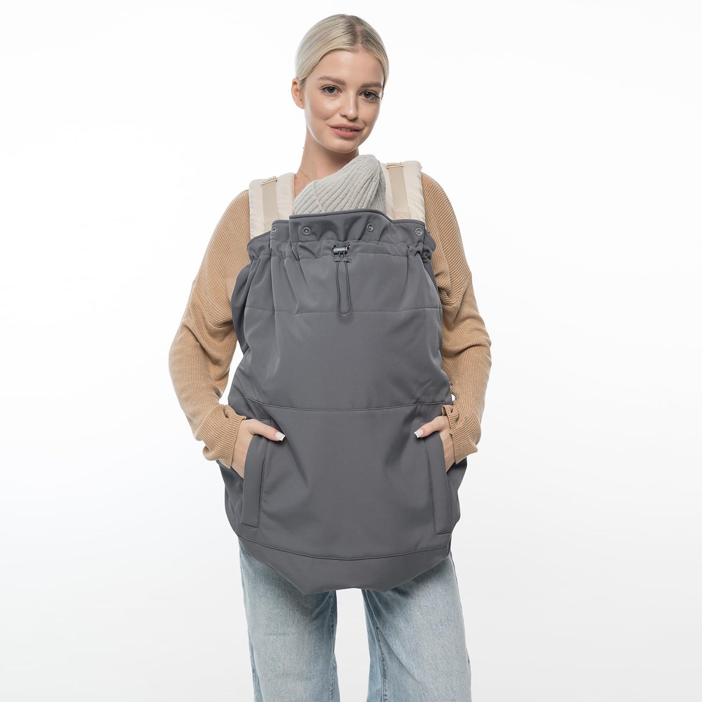 Allwetter Babytrage-Cover, Grey