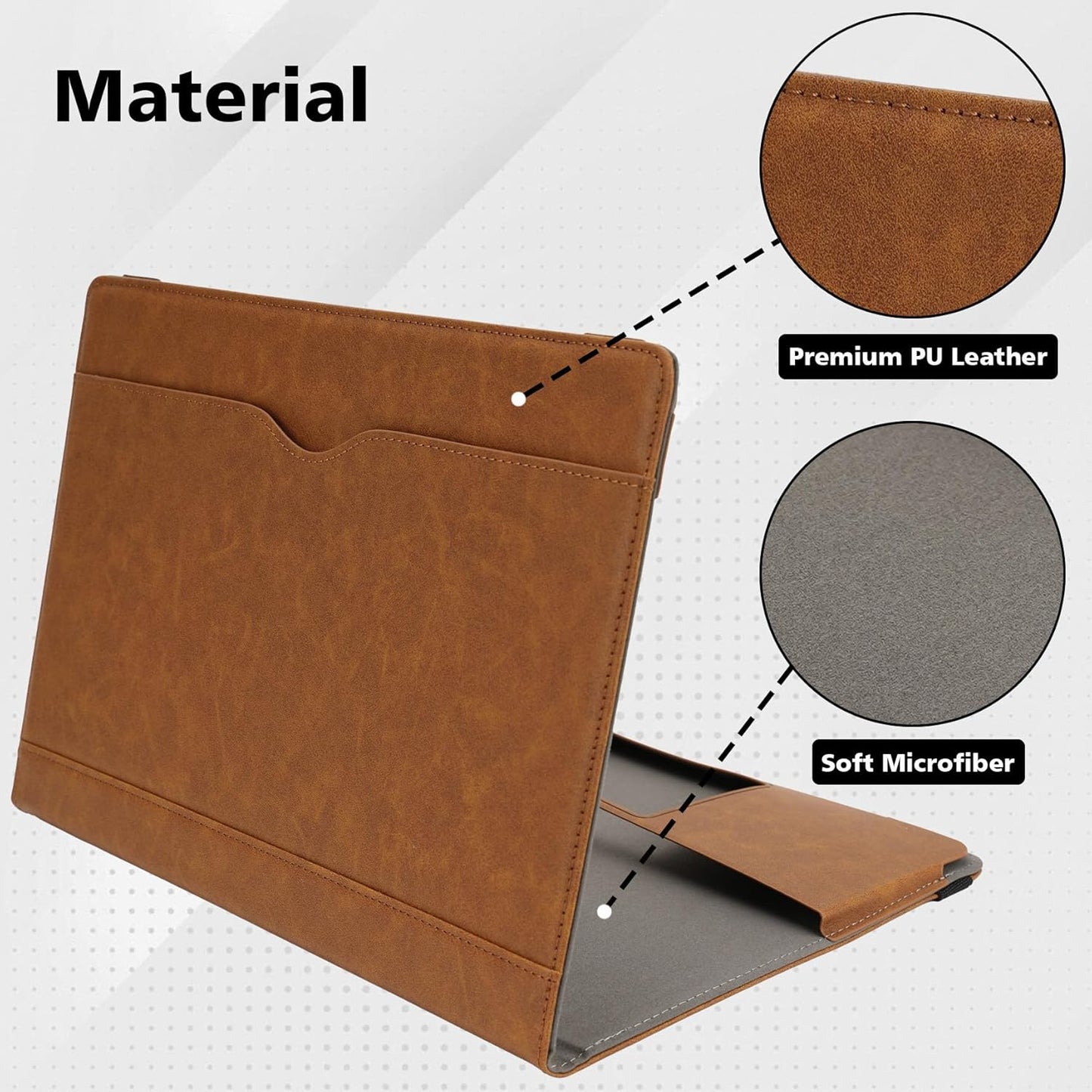 Lederhülle für MacBook Pro, Braun