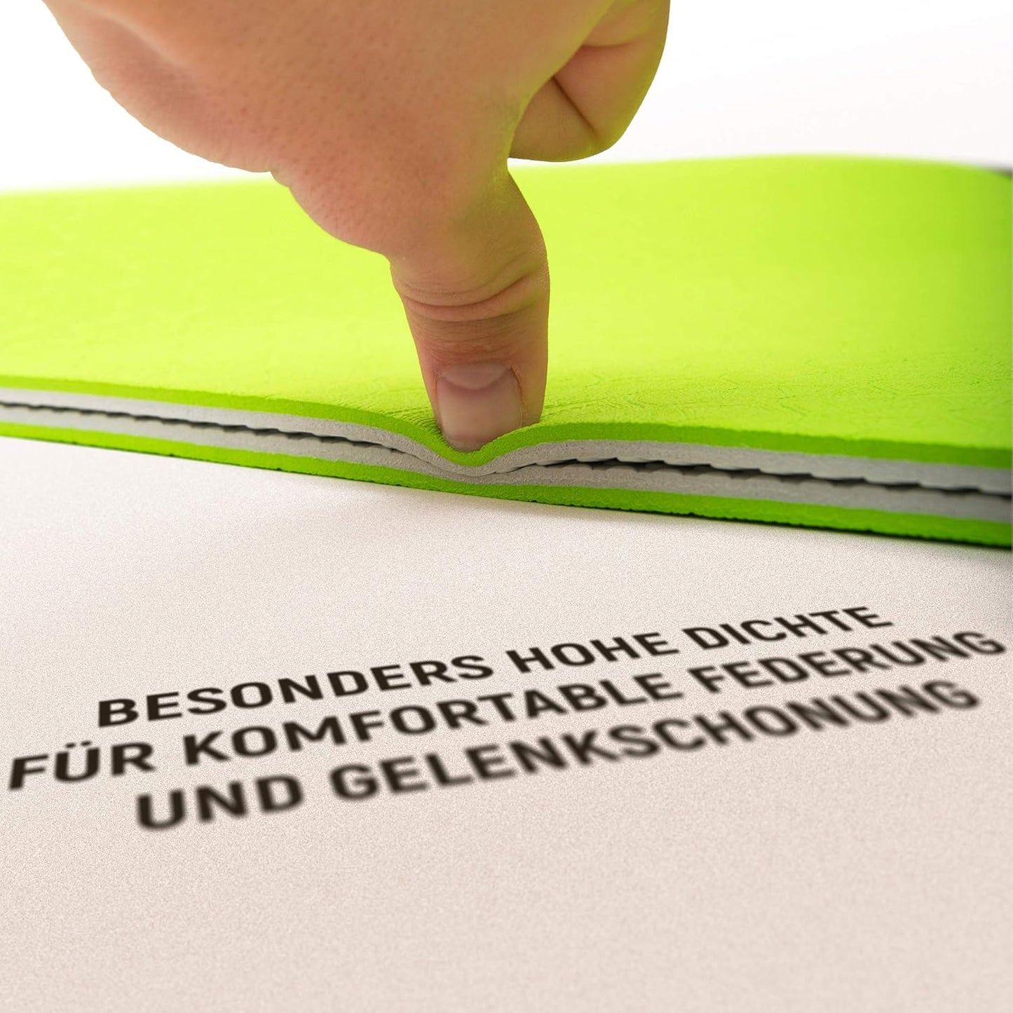 Rutschfeste Yogamatte Lime, Yogamatte lime