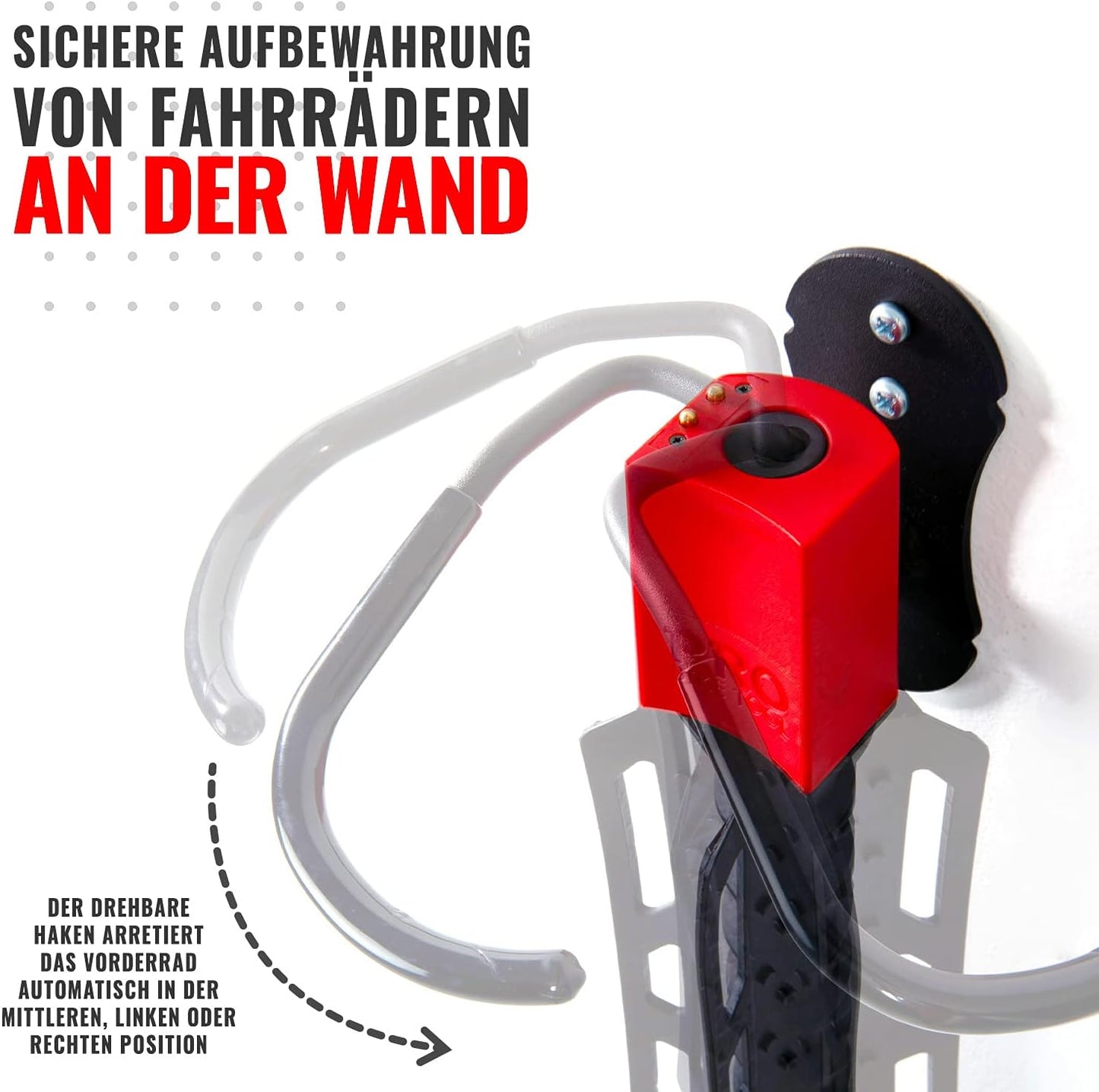 Fahrrad Wandhalterung, 2er-Pack