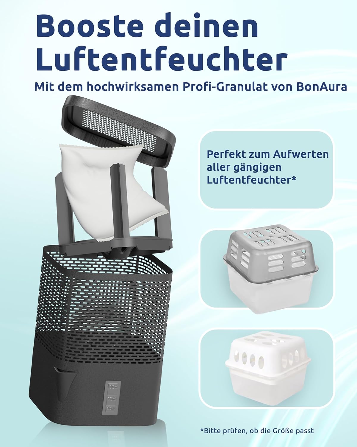 Luftentfeuchter Nachfüllpack-Set (4 x 680g Granulat), 4 X Granulat Nachfüller