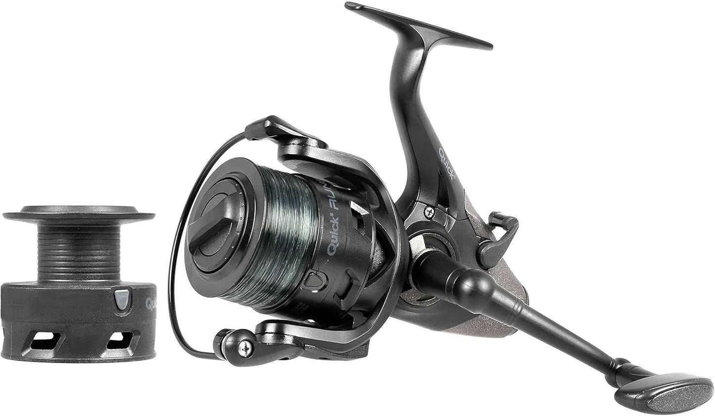 Angelrolle Runshift 3L FS + Camo Line, Schwarz, 4000
