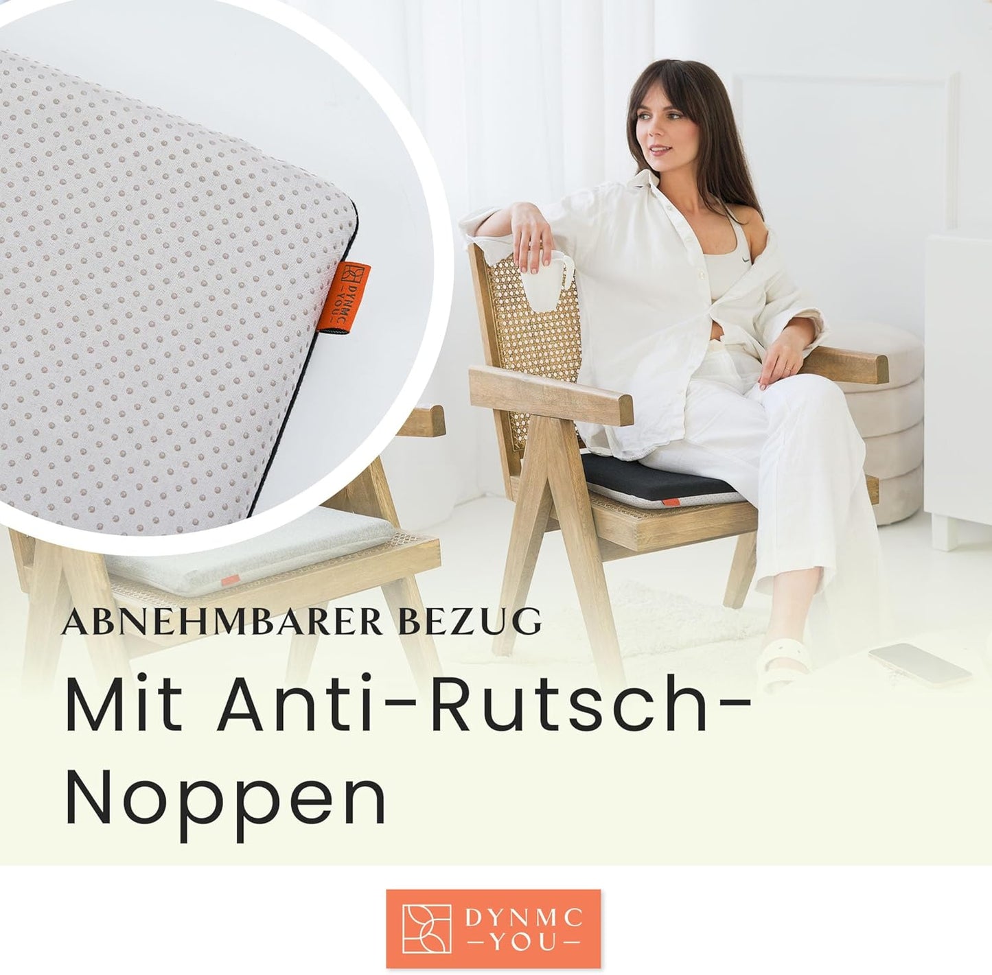 Memory Foam Sitzkissen, 2 Stück, eckig