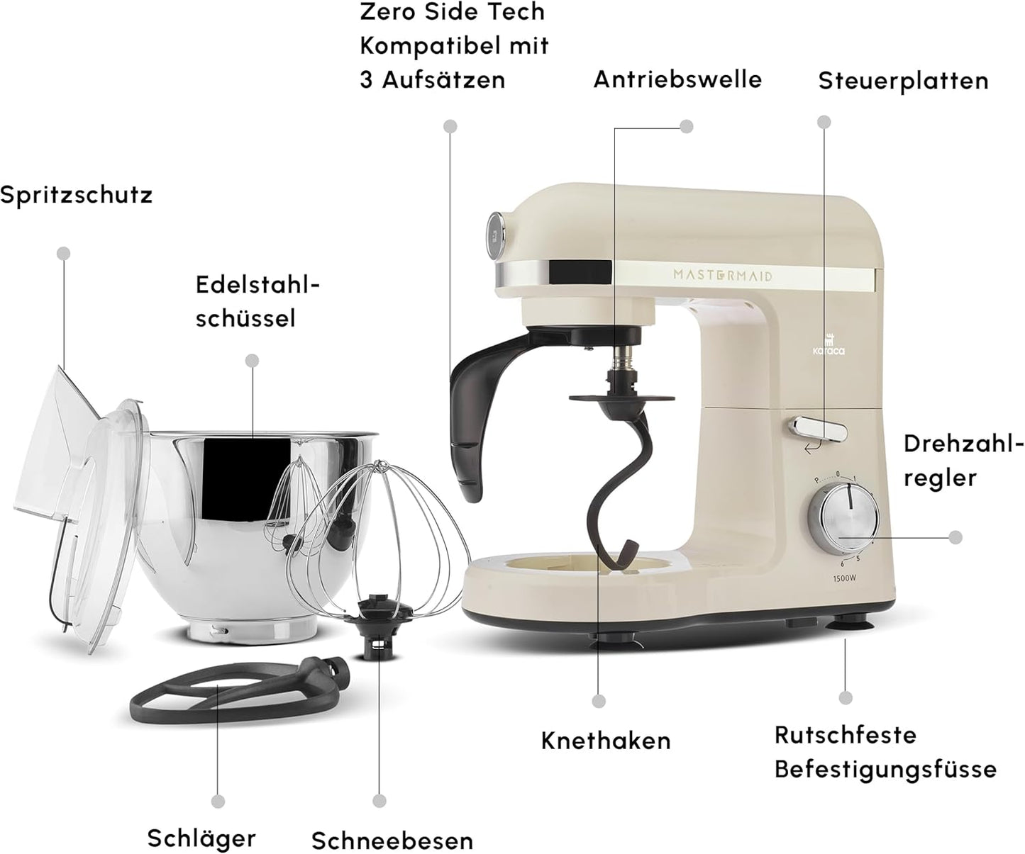 Küchenmaschine Mastermaid Chef Pro, Soft Cream