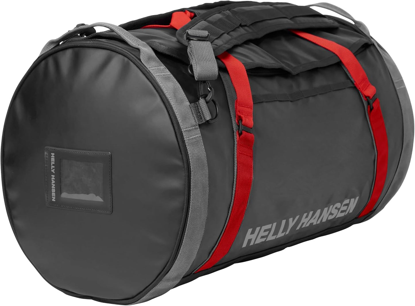 Duffel Bag 2, 30 liter  Schwarz (Ebony) / Rot (Cherry Tomato)