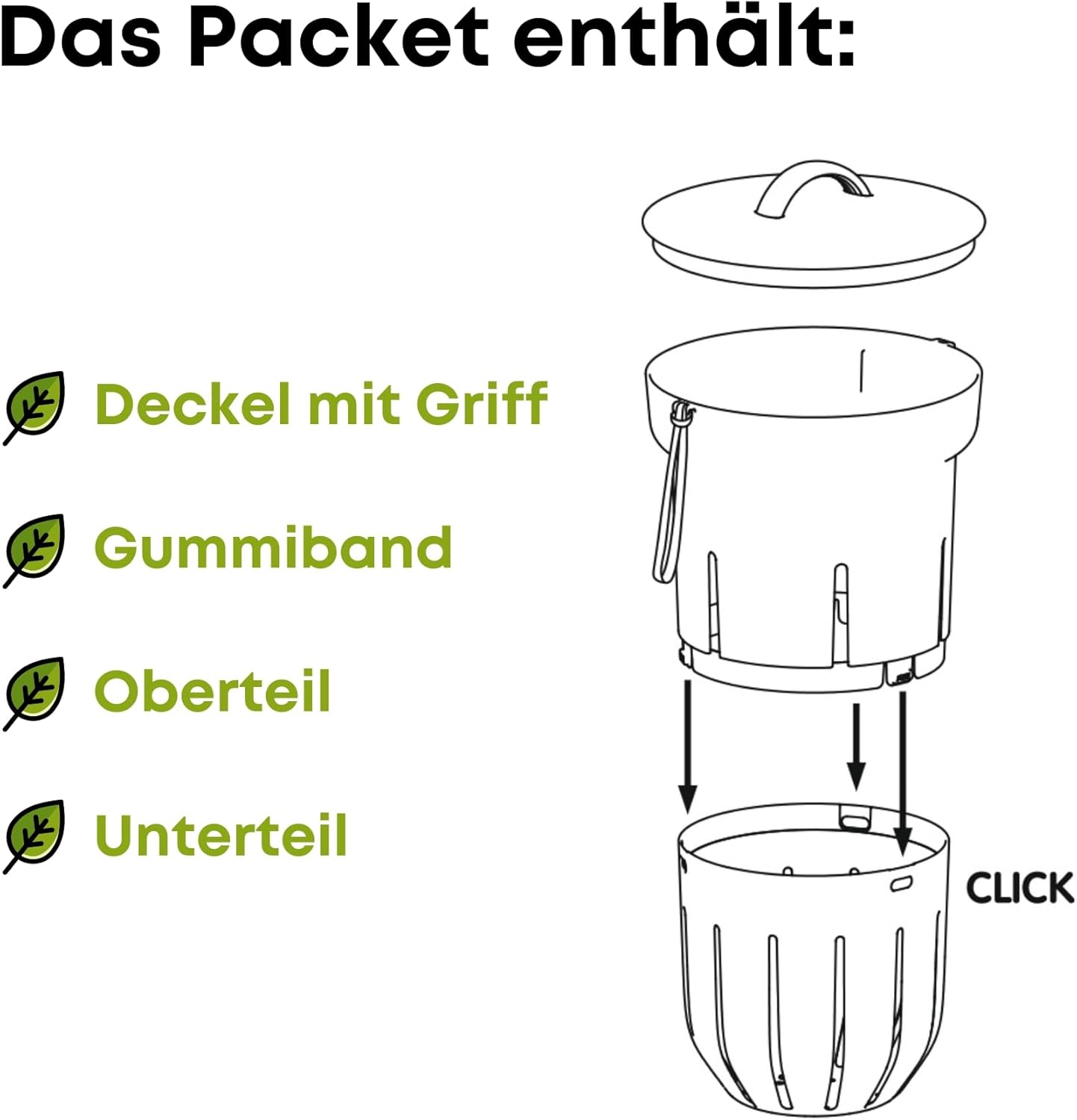 Wurmkomposter für Hochbeete, Grün