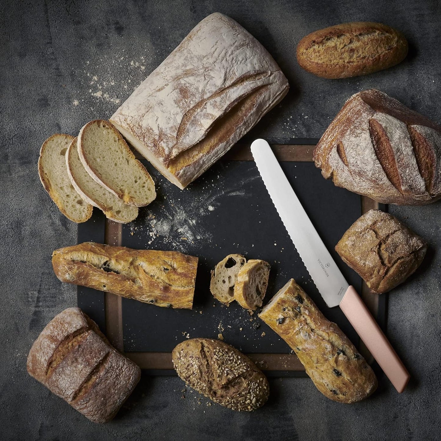 Brot- und Konditormesser Swiss Modern, Apricot