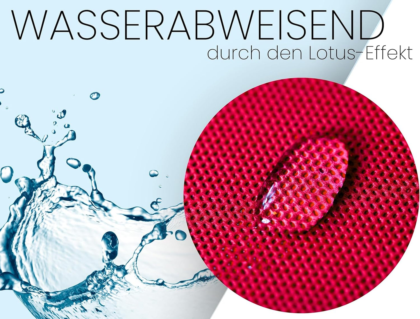 Tischdeckenrolle mit Lotus-Effekt, Rosa 250 x 150 cm (Rechteckig)