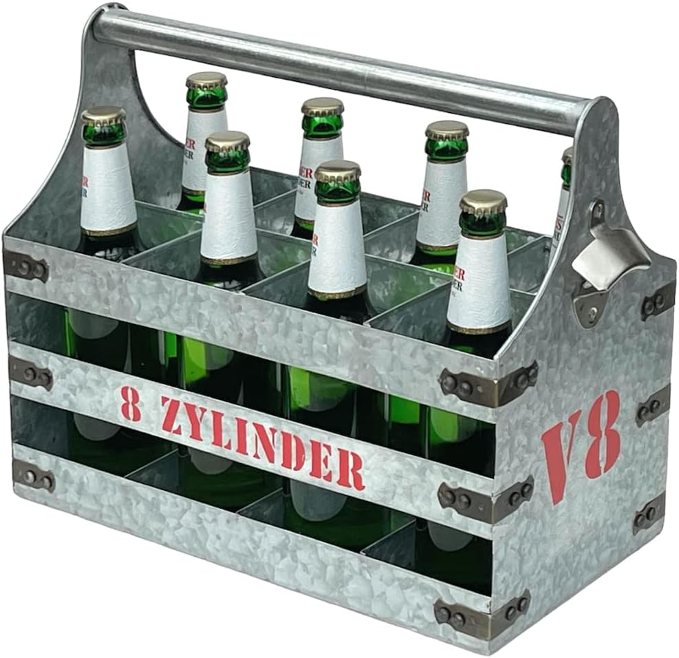 Bierträger mit Öffner V8 Design