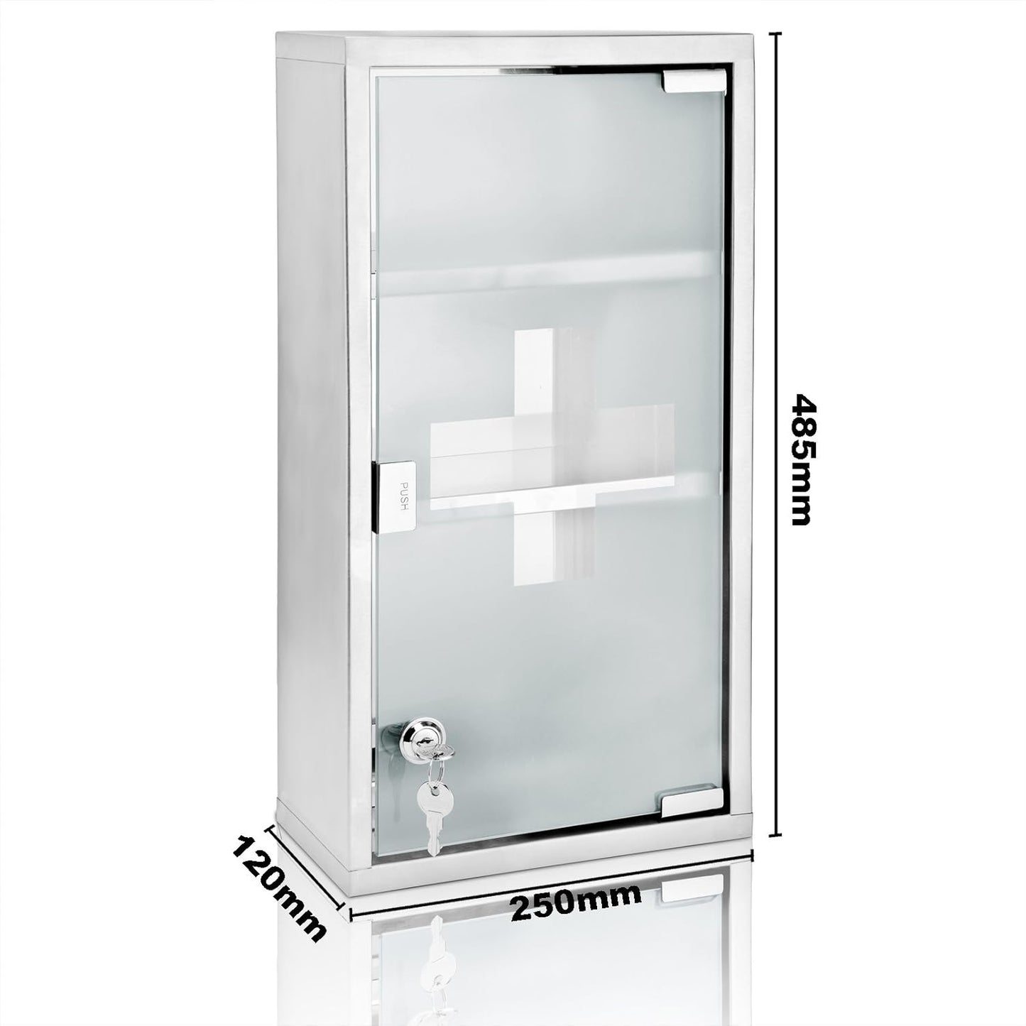 Medizinschrank XXL mit 3 Fächern, 3 Fächer