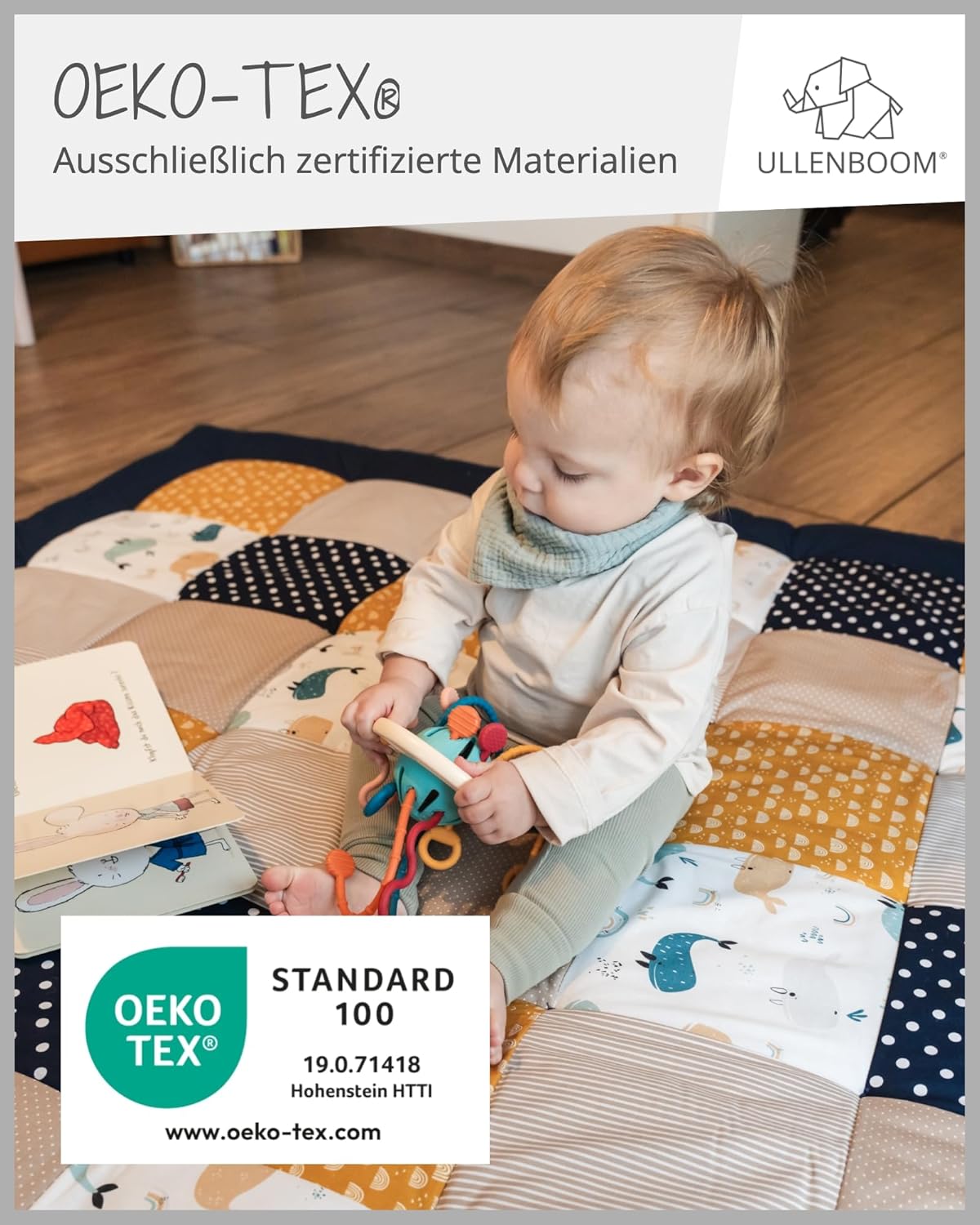 Wale - Krabbeldecke für Baby, Wale