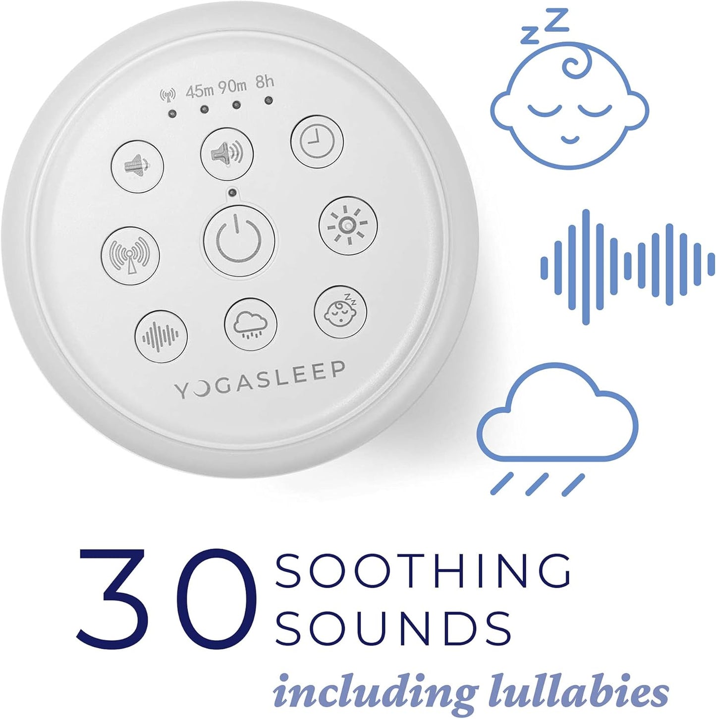 Duet White Noise Maschine mit Nachtlicht & Lautsprecher