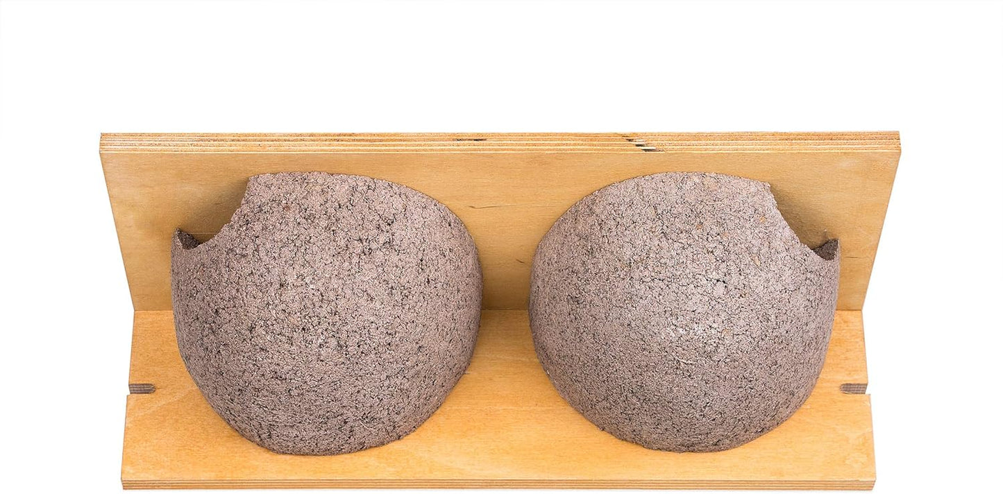Schwalbennistkasten Doppelnest Nisthilfe Holzbeton, 1 Stück