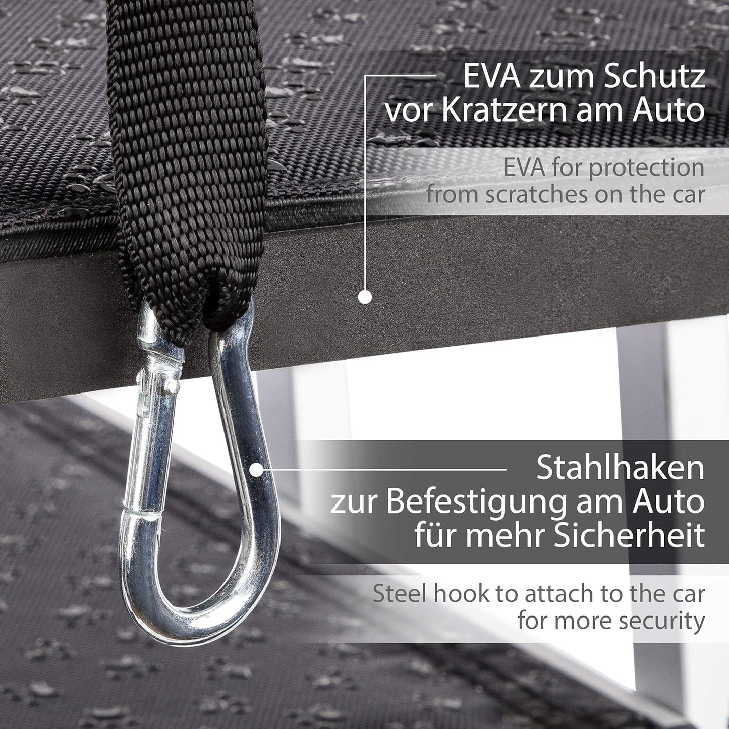 Faltbare Hundetreppe mit 6 Stufen bis 60 kg, 6 Stufen