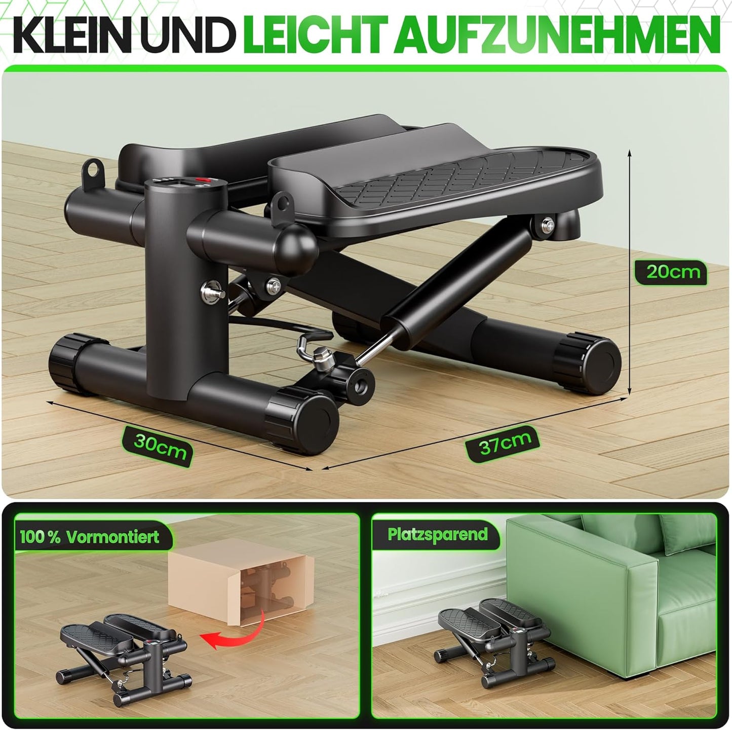 Stepper mit Power Ropes und LCD-Display