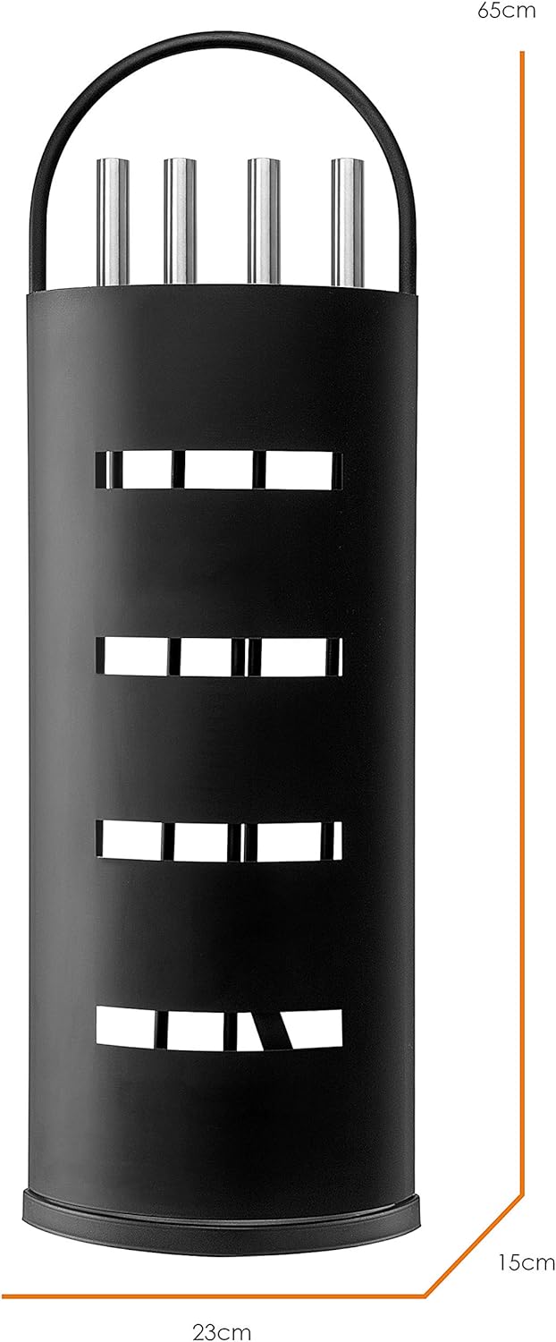 Kaminbesteck Set, Schwarz