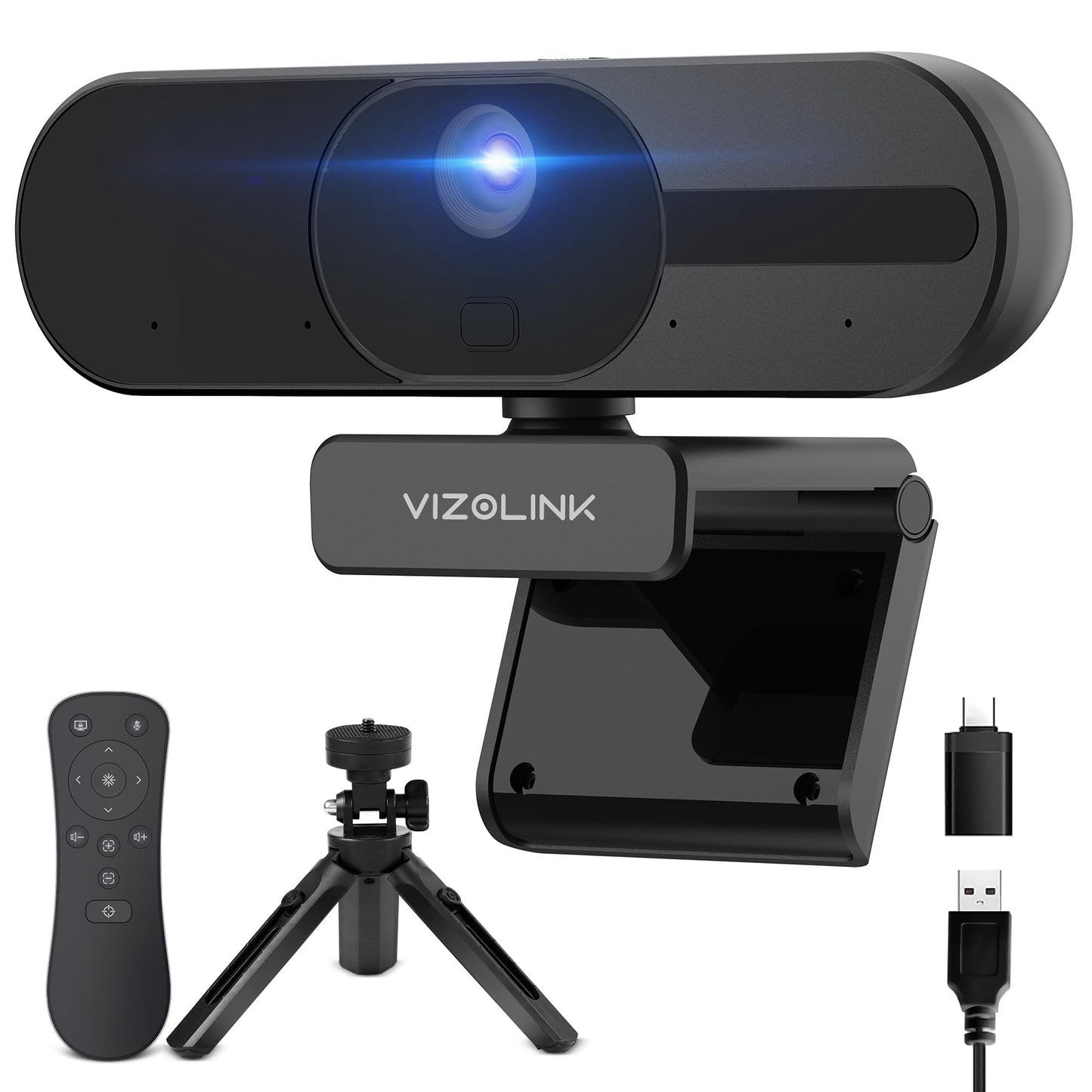 V21 4K Webcam mit Mikrofon und Lautsprecher, V21 4K