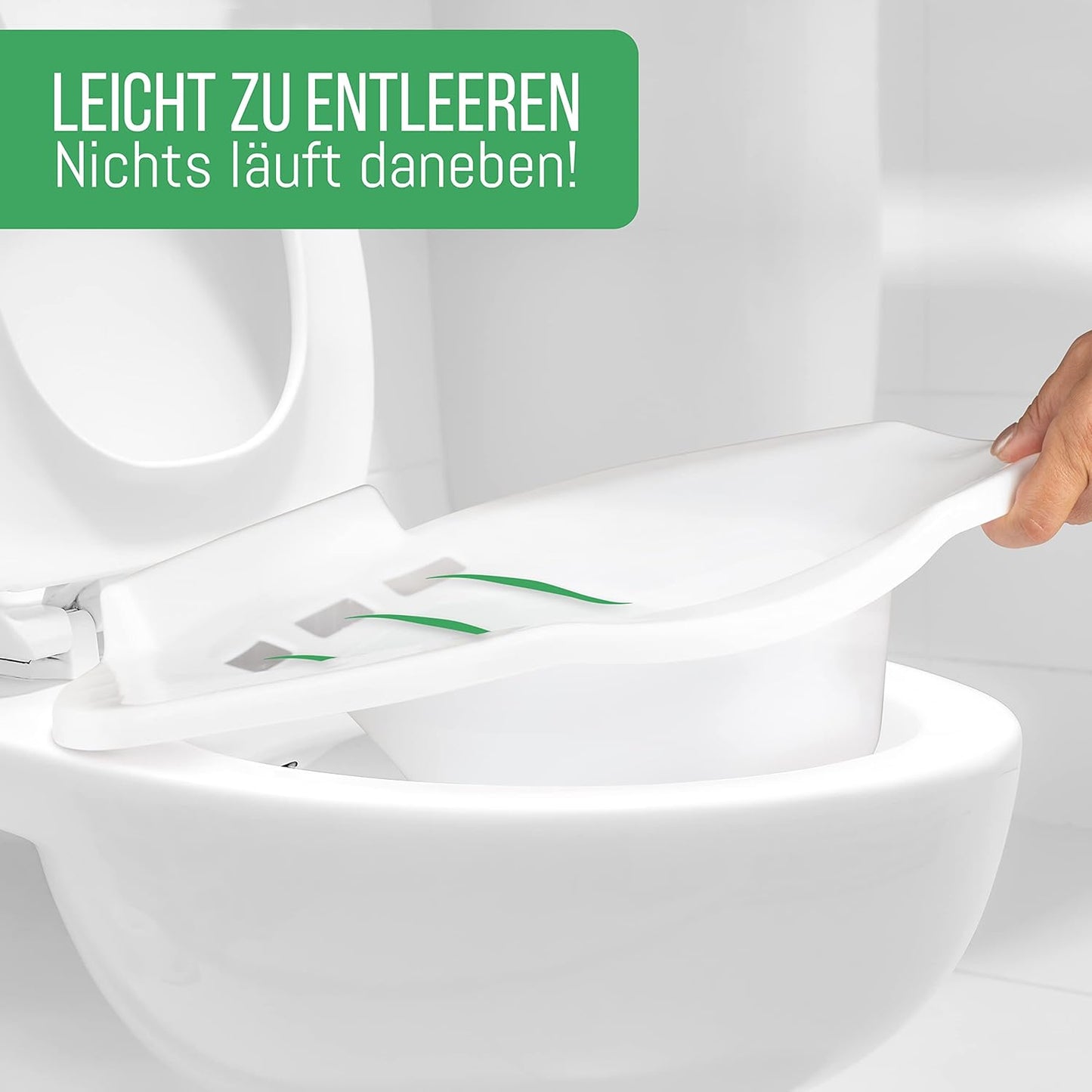 Sitzbadewanne Bidet-Einsatz für Toiletten, Weiss