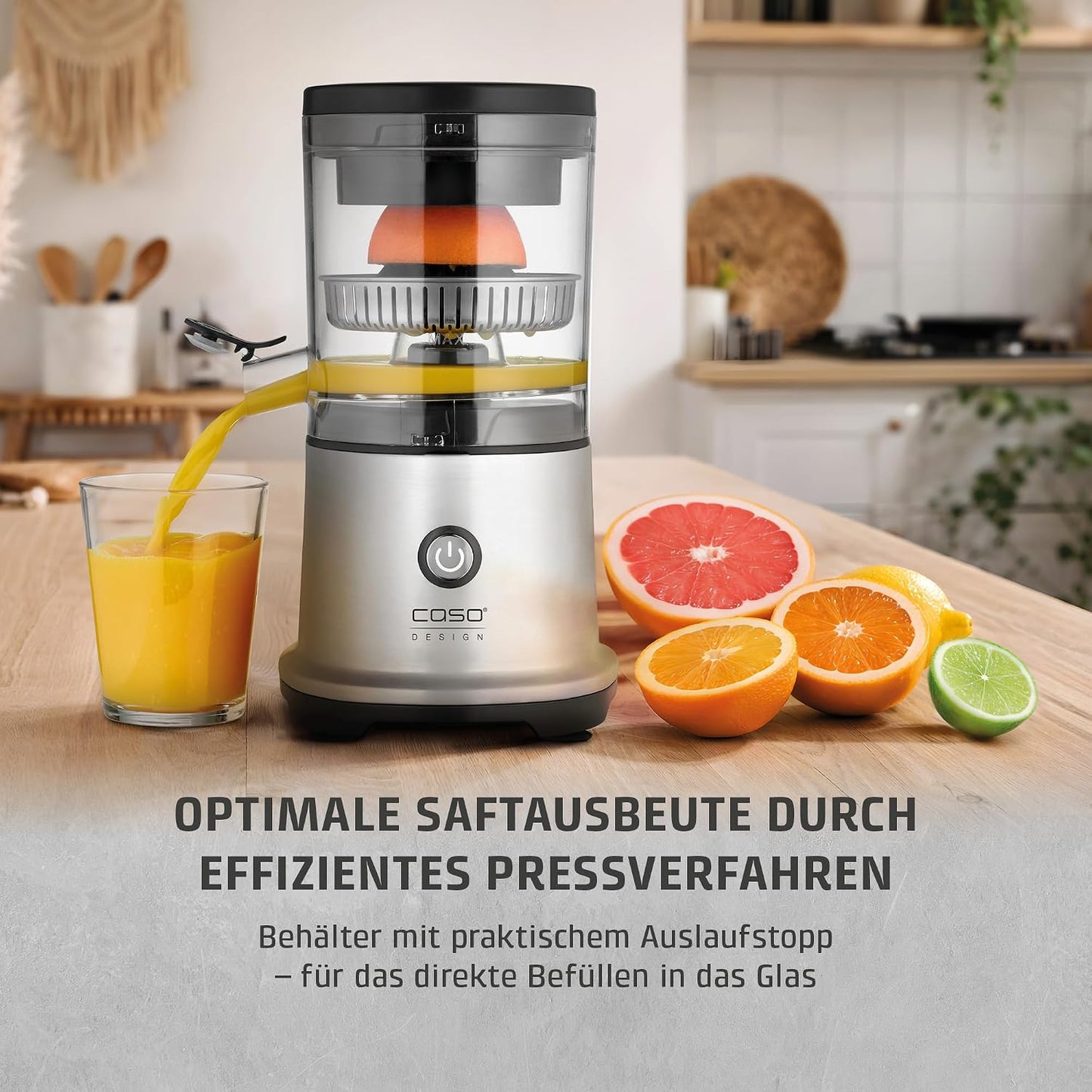 Elektrische Zitruspresse, Edelstahl
