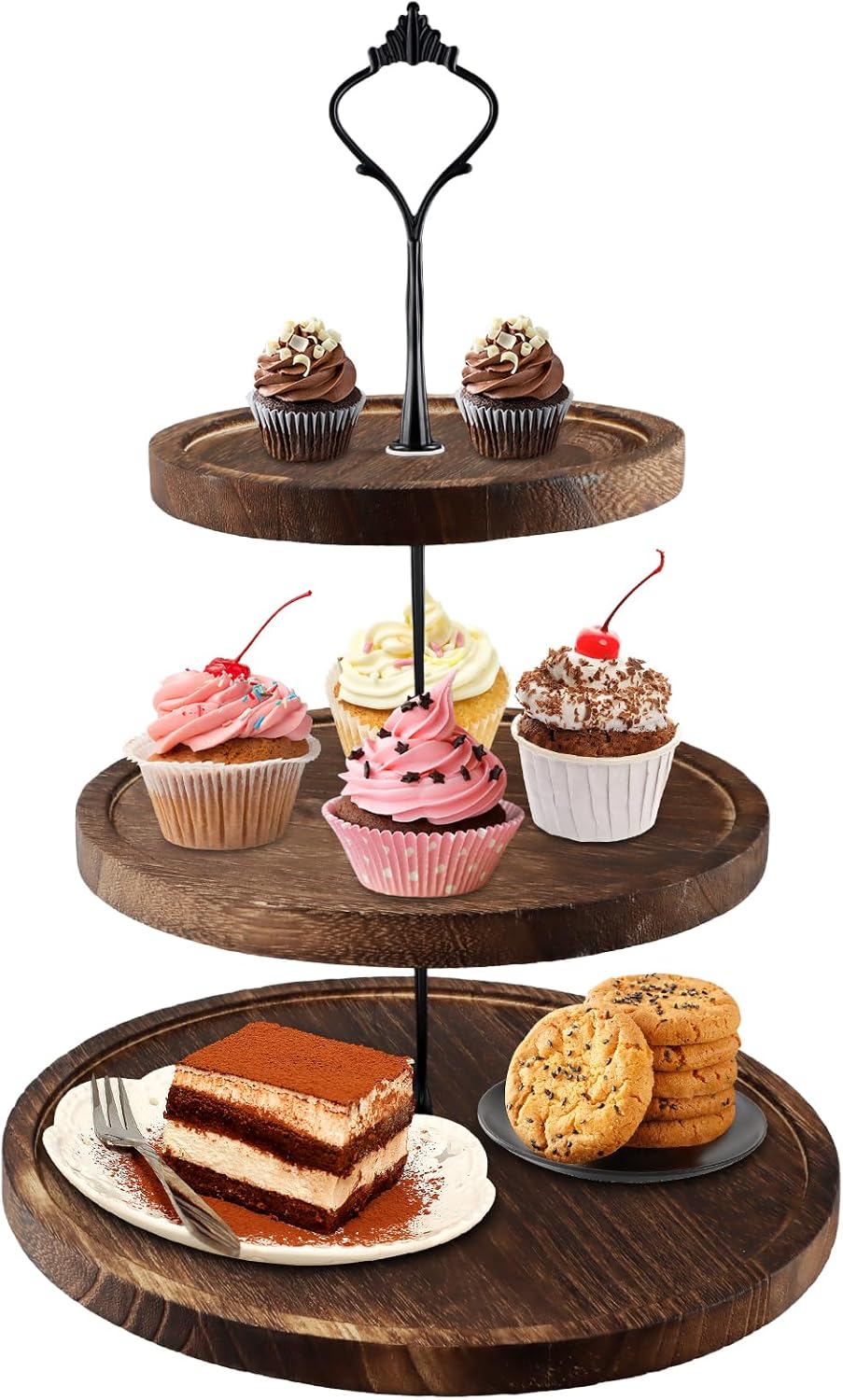 3-stöckige Torten- und Cupcake-Ständer
